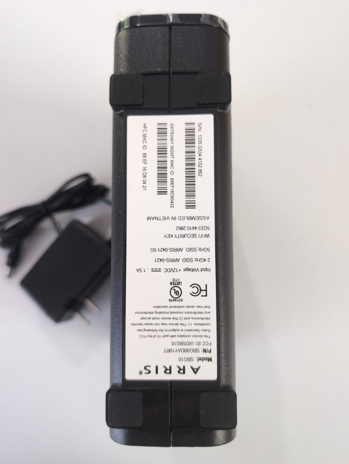OPEN BOX – ARRIS SBG10 SURFboard AC1600 Dual-Band Cable Modem Router – Black