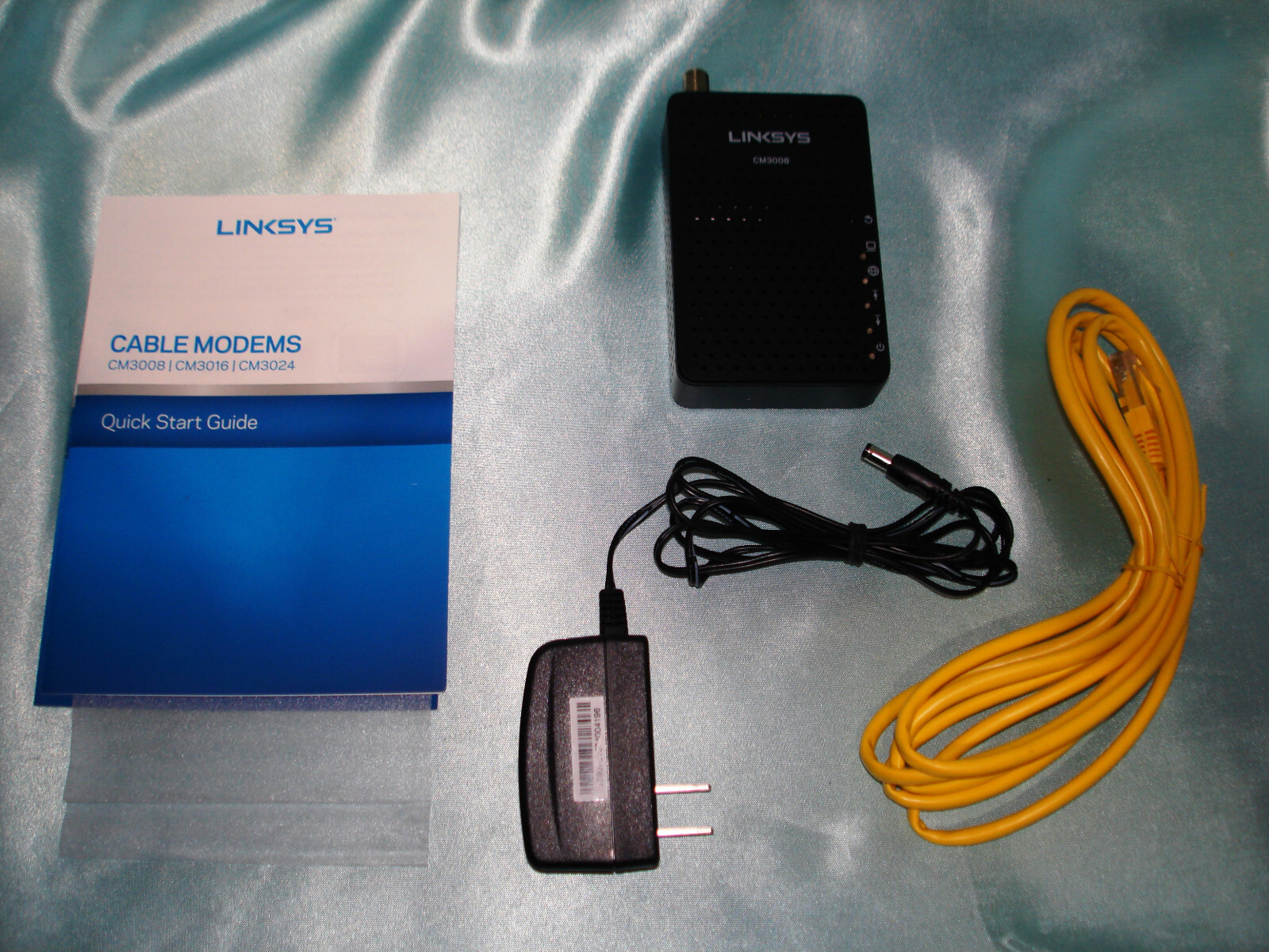 Linksys CM3008 DOCSIS 3.0 8×4 Cable Modem Up To 343 Mbps Pre Owned