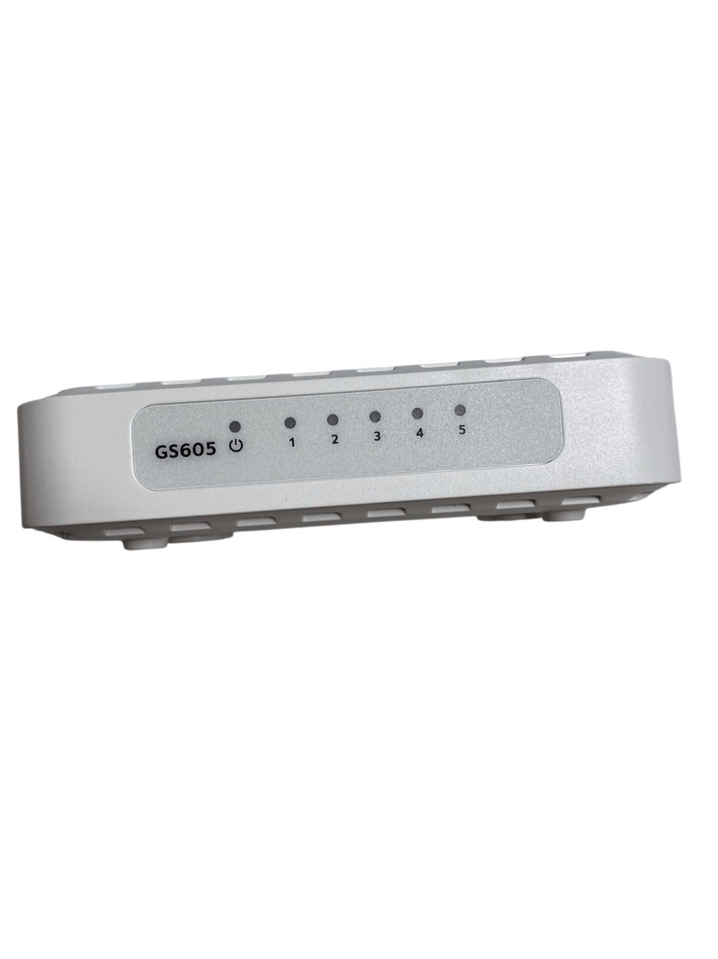 Netgear GS605 5 Port Gigabit Ethernet Switch With Power Adapter Ethernet Cord
