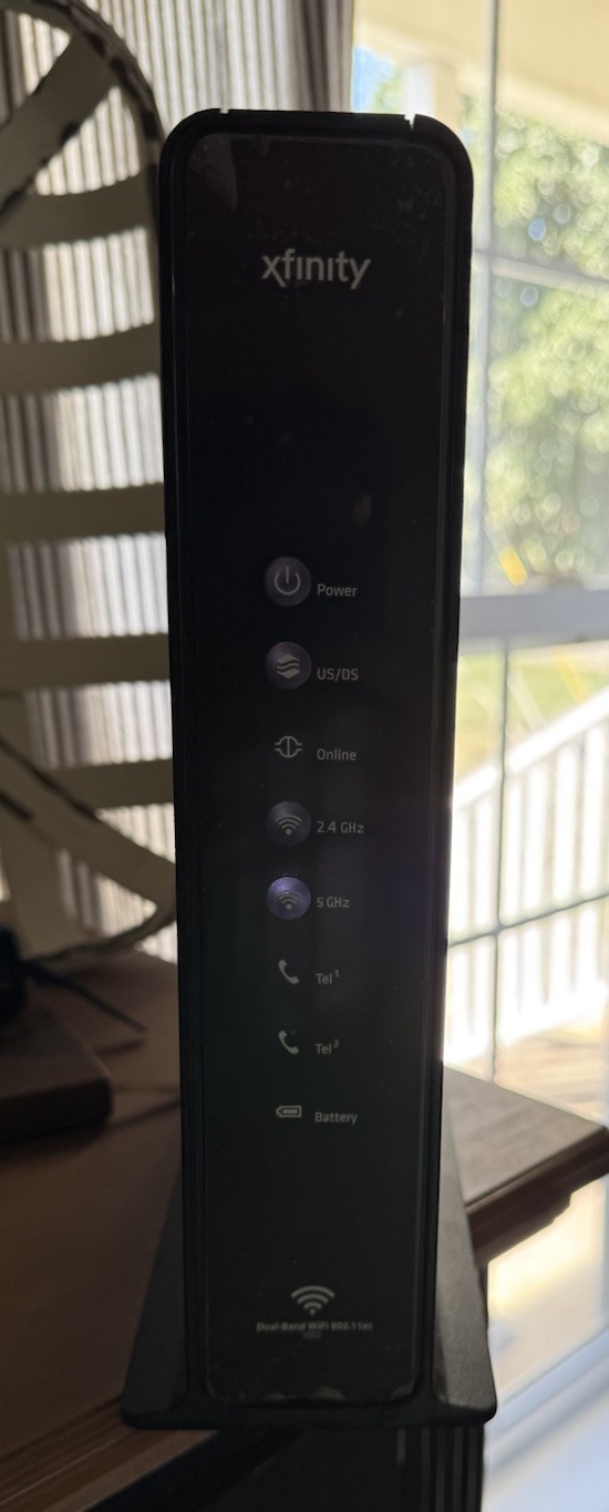 Xfinity Arris TG1682P Prepaid Dual Band Wi-Fi Modem With Power Cords