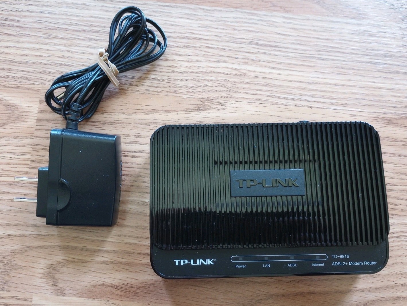 TP-Link ADSL2+ Modem Router TD-8816 (Color: Black) WORKS USED