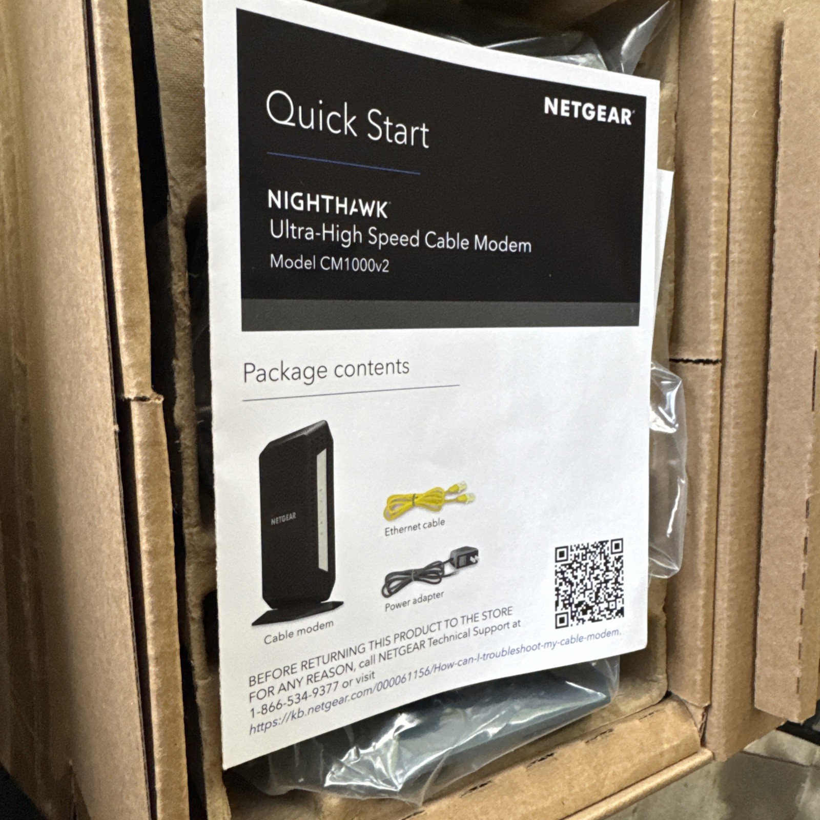 NETGEAR CM1000v2 DOCSIS 3.1 Router Never Used