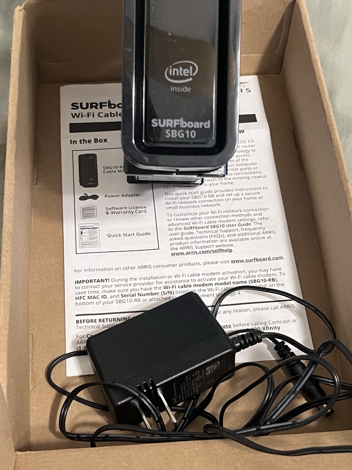 ARRIS Surfboard SBG10 WiFi Router- REFURBISHED