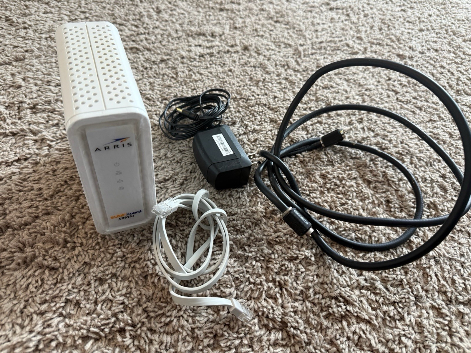 ARRIS SB6183 SURFBoard DOCSIS Speed 3.0 Cable Modem Xfinity Cox Spectrum – White