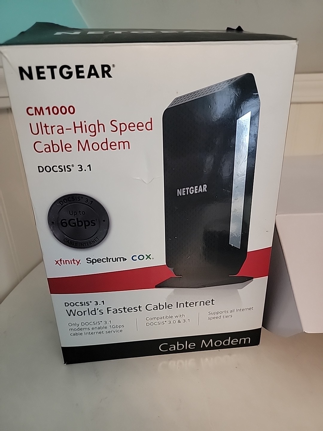 NETGEAR M/CM1000/ DOCSIS 3.1 Ultra High speed Cable Modem/SEE DESCRIPTION