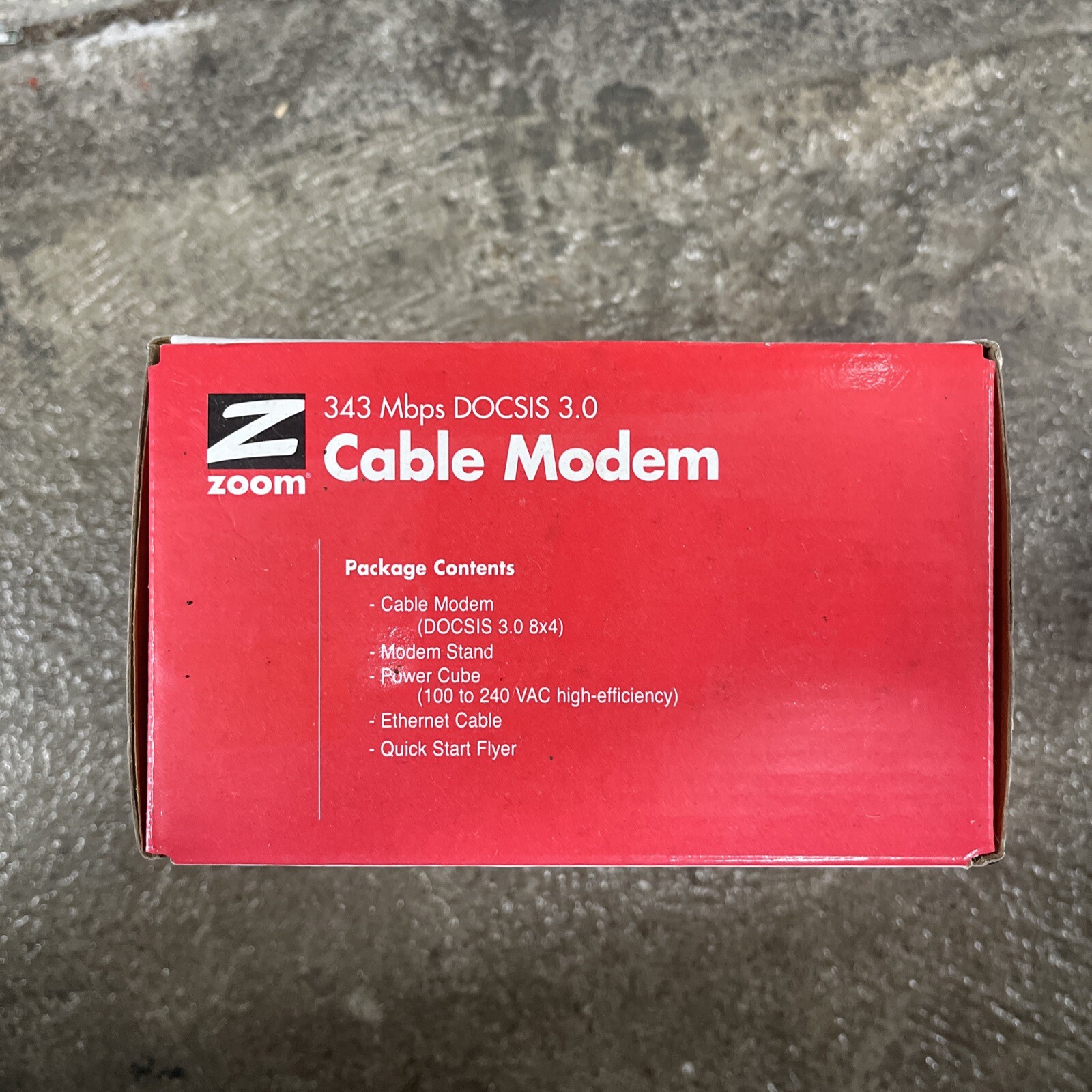 Open But Never Used Zoom DOCSIS 3.0 Cable Modem Model 5341
