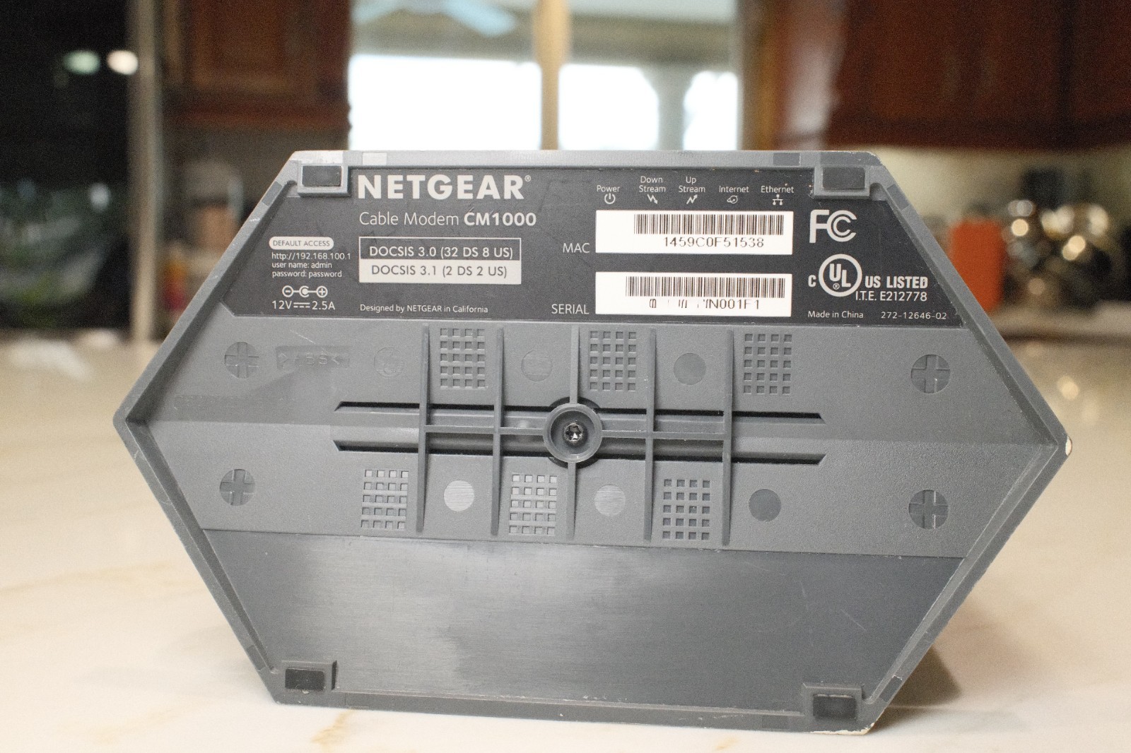 NETGEAR CM1000 DOCSIS 3.1 Gigabit Cable Modem – Good Condition