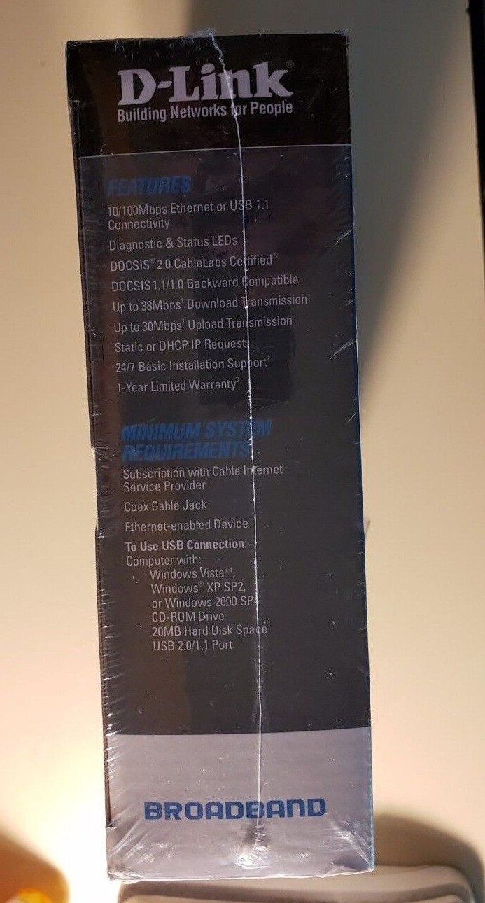 D-Link DCM-202 Broadband Modem UPC:790069271335