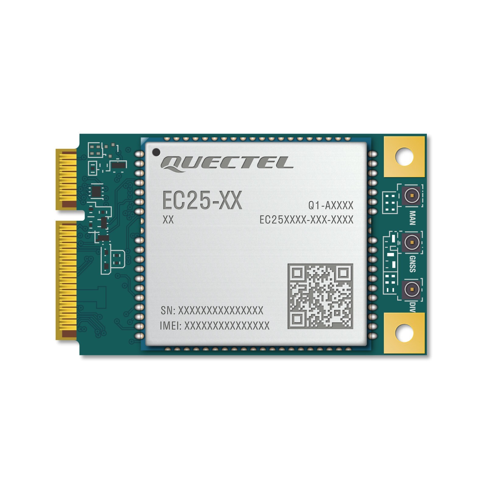QTY-1 Quect GPS GNSS LTE UMTS WCDMA Transceiver Module Antenna EC25AFA-MINIPCIE