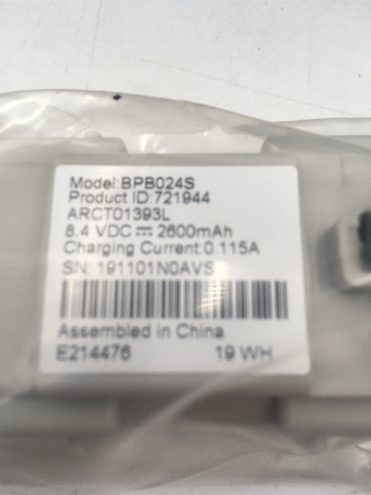 New OEM Arris Cable Modem Backup Battery BPB024S 8.4VDC TM602G