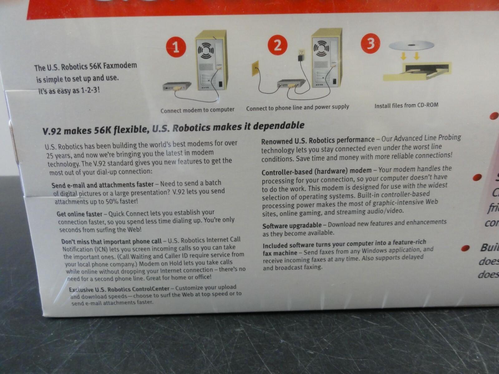 U.S Robotics USR 5686E 56K Faxmodem Modem Band