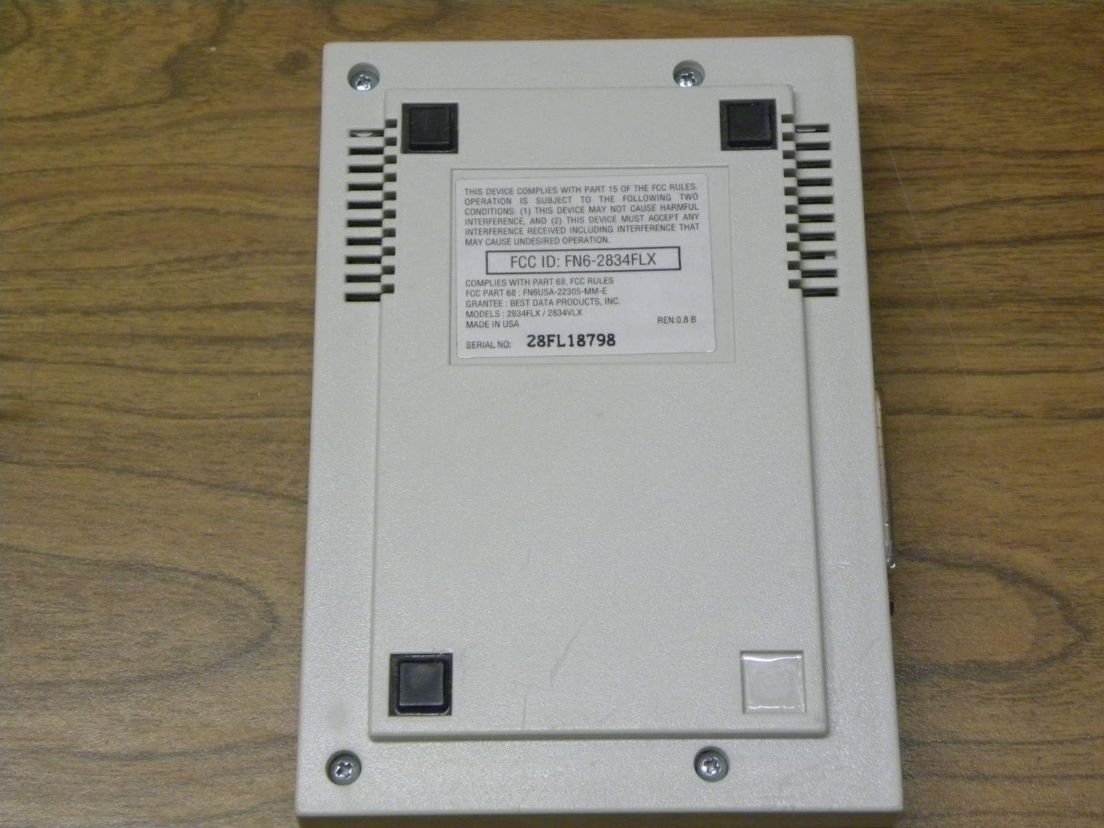 Best Data 2834 FLX 28.8 External Modem with Dual Switching Station & Cables