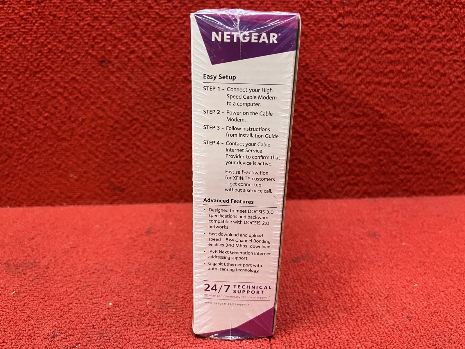 NIB Sealed NETGEAR High Speed Cable Modem DOCSIS 3.0 340MBPS #CM400 Good Cond