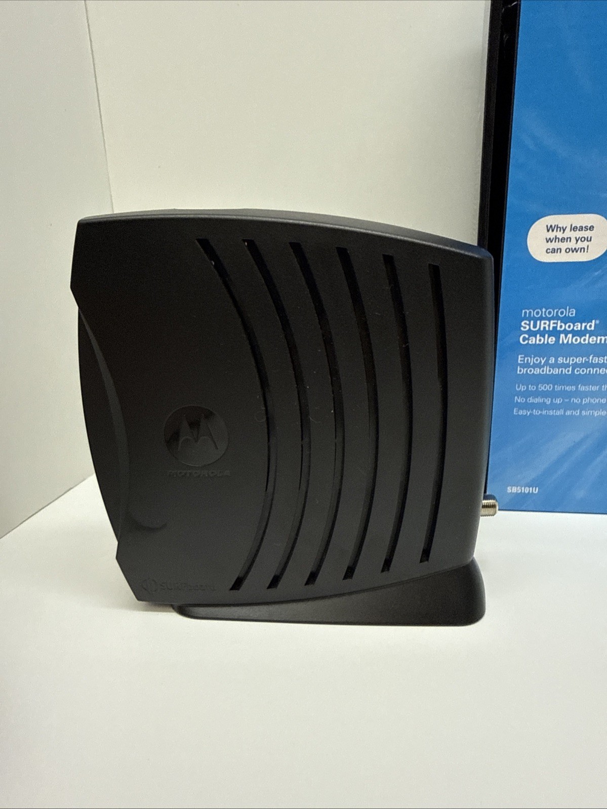 Motorola SURFboard Cable Modem SB5101U With Box – As Is – Tested For Power