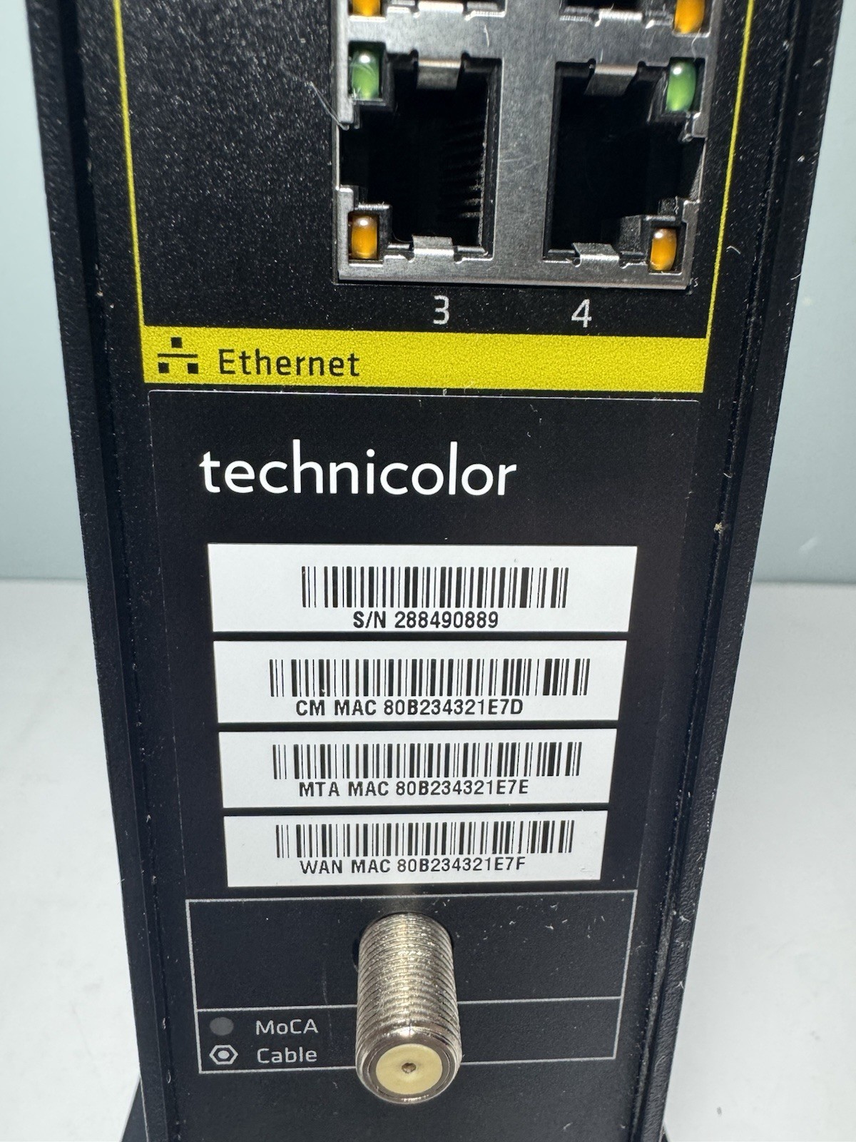 Technicolor DPC3941B Comcast Business Dual Band WiFi Cable Modem Router w/Cord