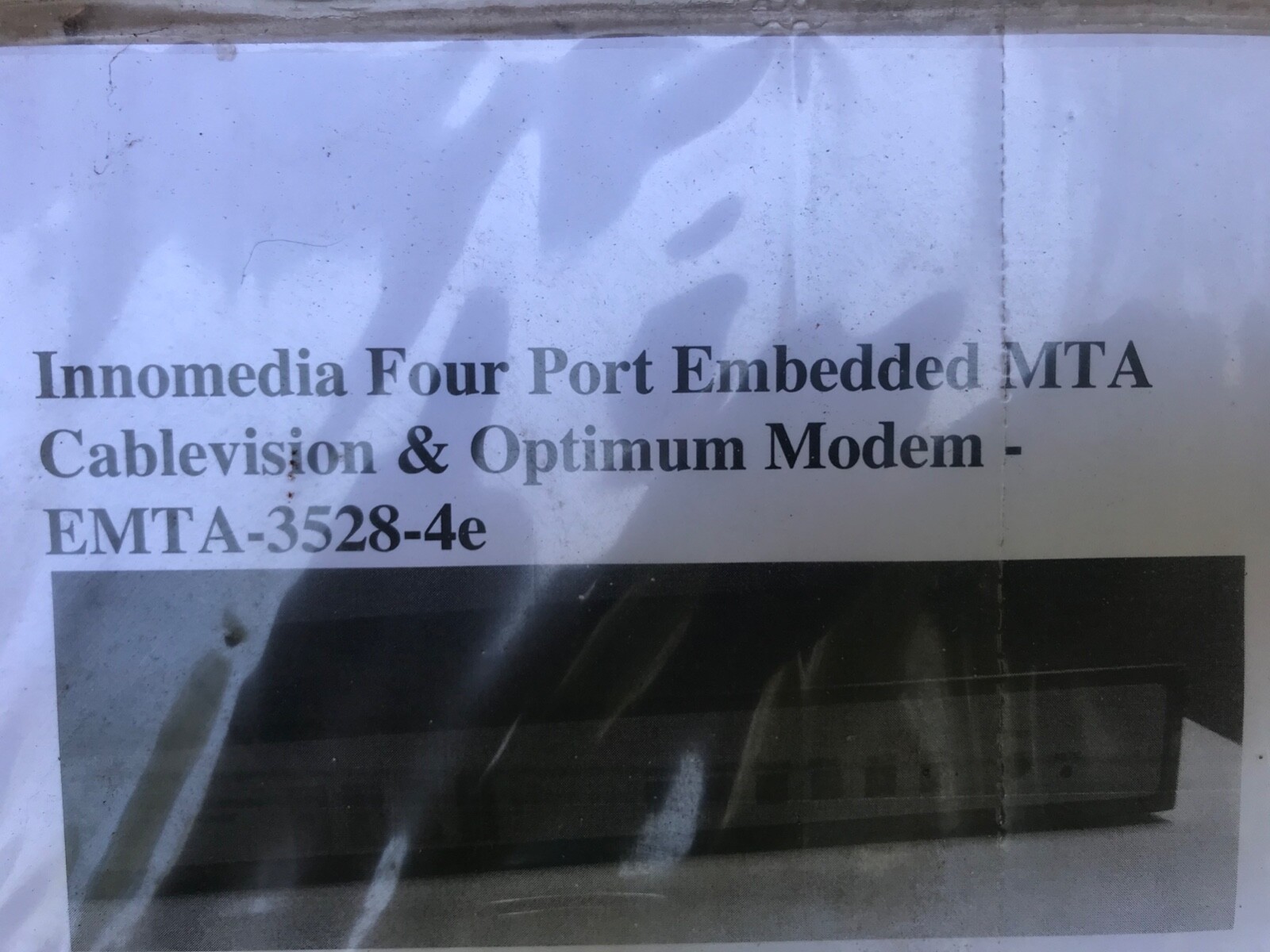 2 x Cablevision & optimum modem EMTA-3528-4e Innomedia 4 port Embedded