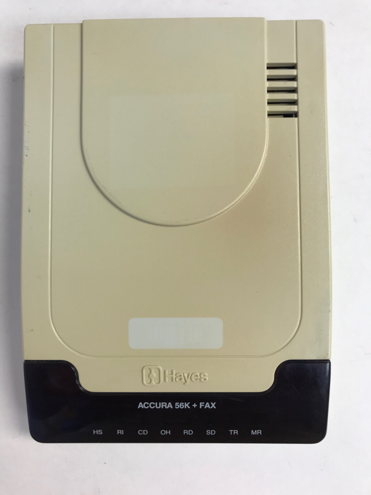 HAYES 5674US ACCURA 56K EXTERNAL FAX MODEM ACCURA 56K + FAX *COVER YELLOWED*
