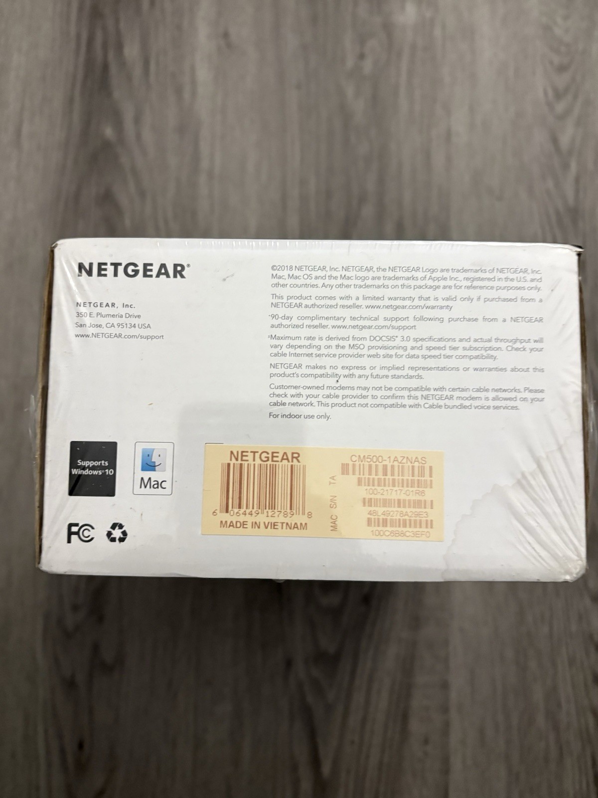 Netgear CM500 DOCSIS 3.0 Cable Modem 680Mbps Xfinity Spectrum Cox NEW
