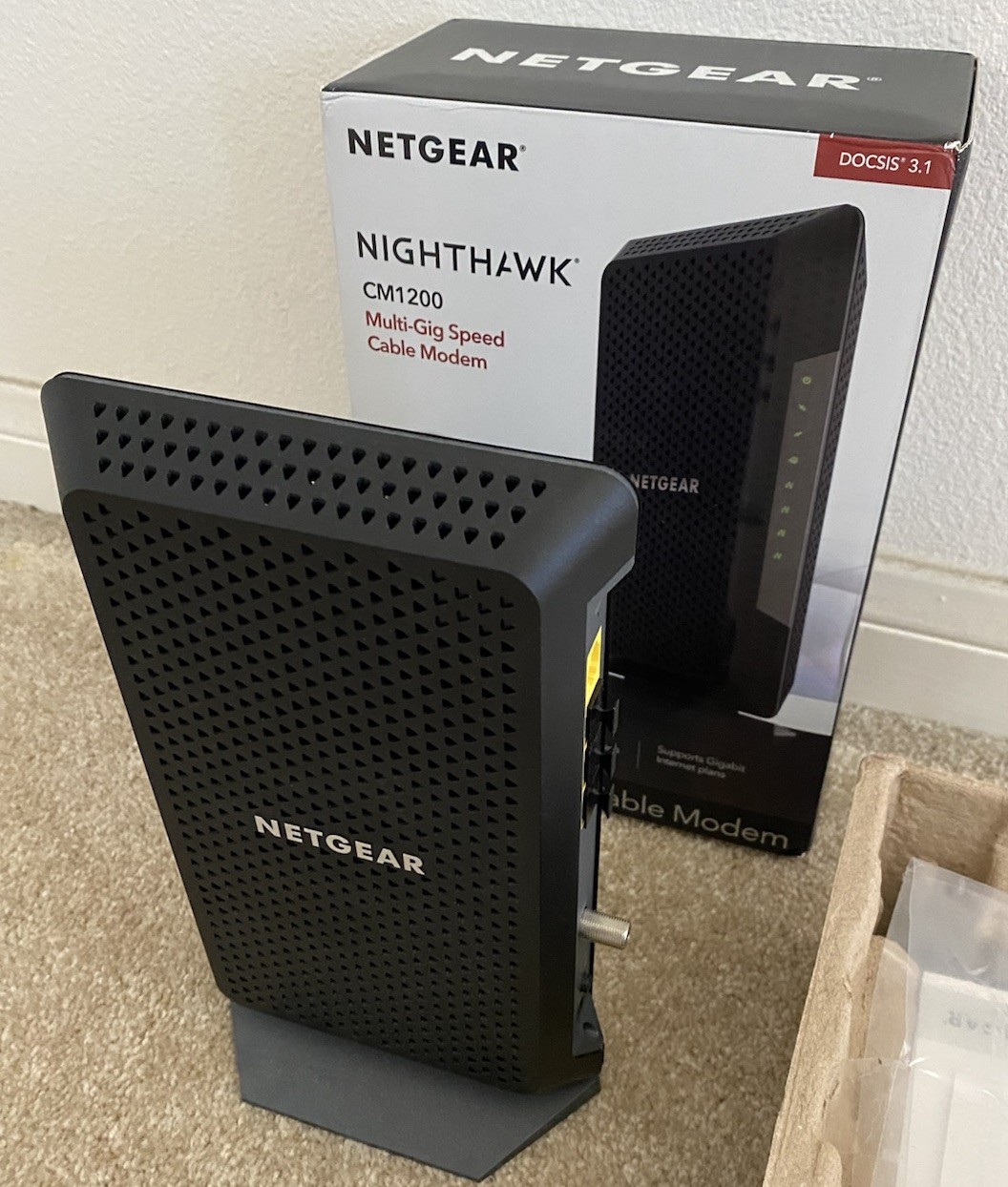 NETGEAR Nighthawk CM1200 Cable Modem Black