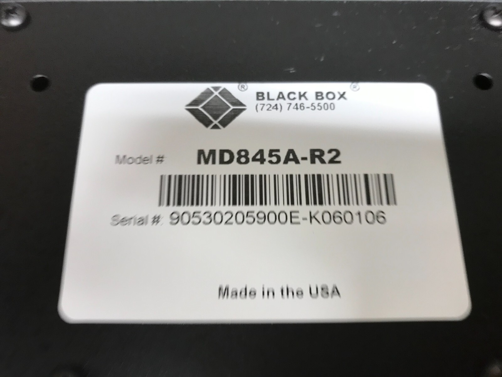 Black Box MD845A-R2 Analog Async Bell Modem 202 – LEASED-LINE , RS-232