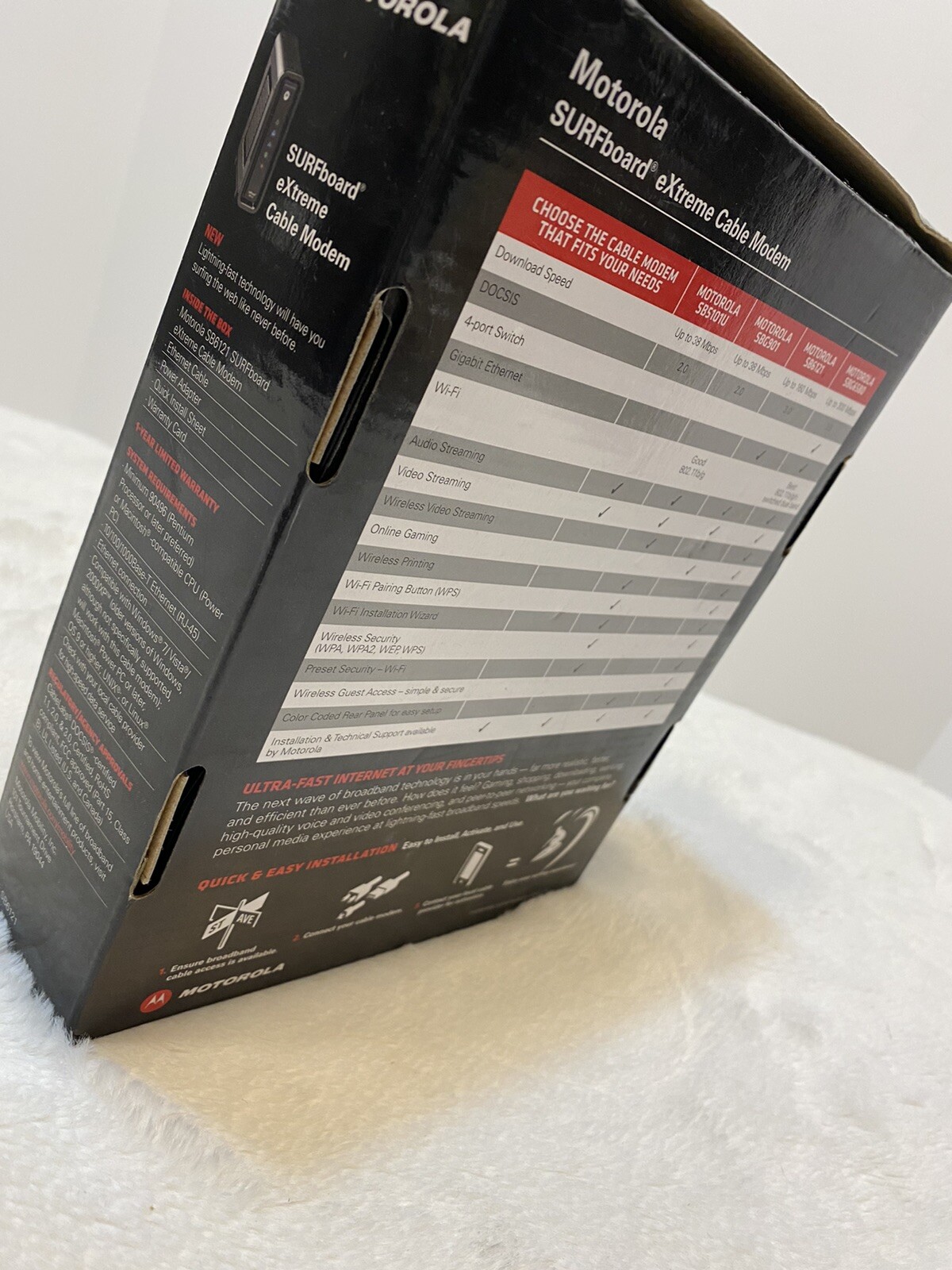 Motorola Surfboard Extreme Cable Modern Model; SB6121 Brand New