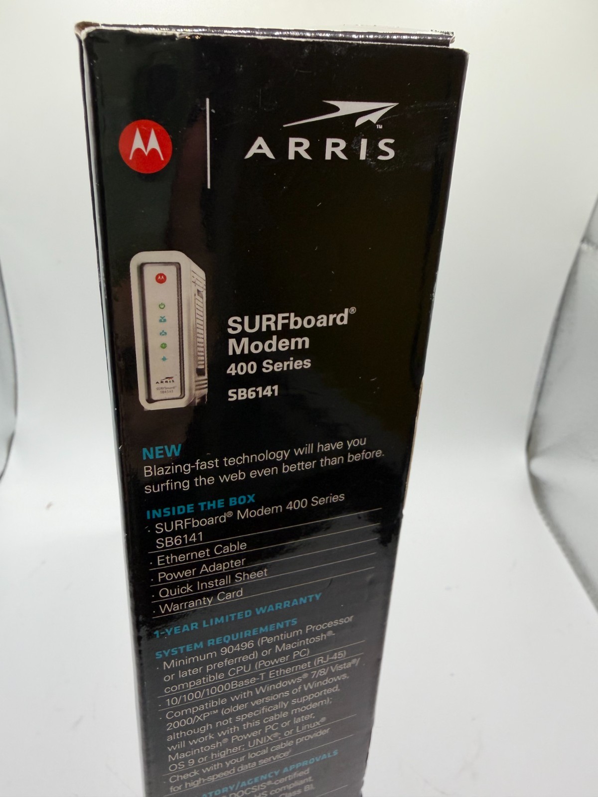 New Motorola ARRIS SURFboard SB6141 Cable Modem 400 Series DOCSIS 3.0