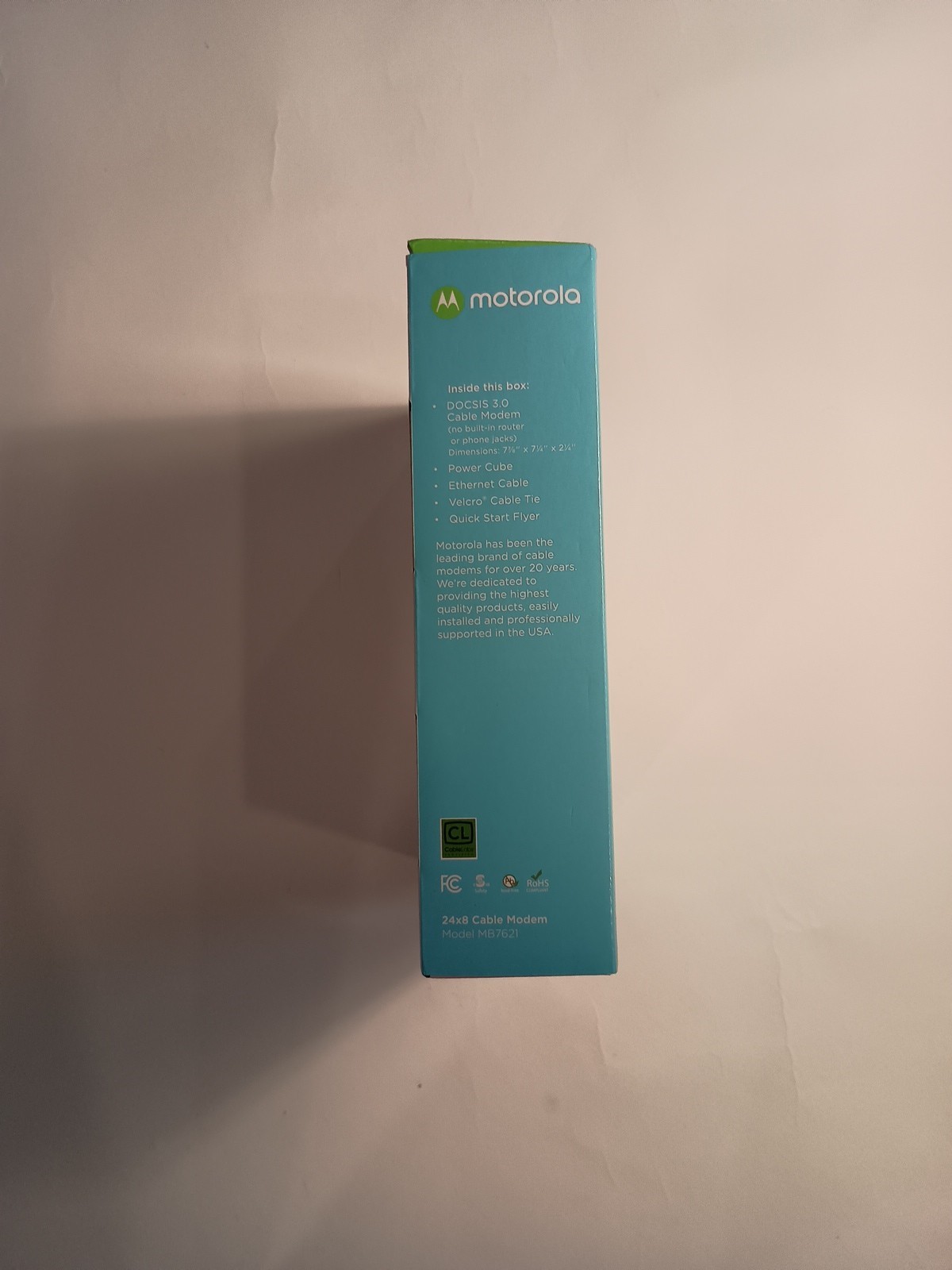 Motorola Cable Modem 24×8 Model MB7621 DOCSSIS 3.0, 1,000+Mbps, Working