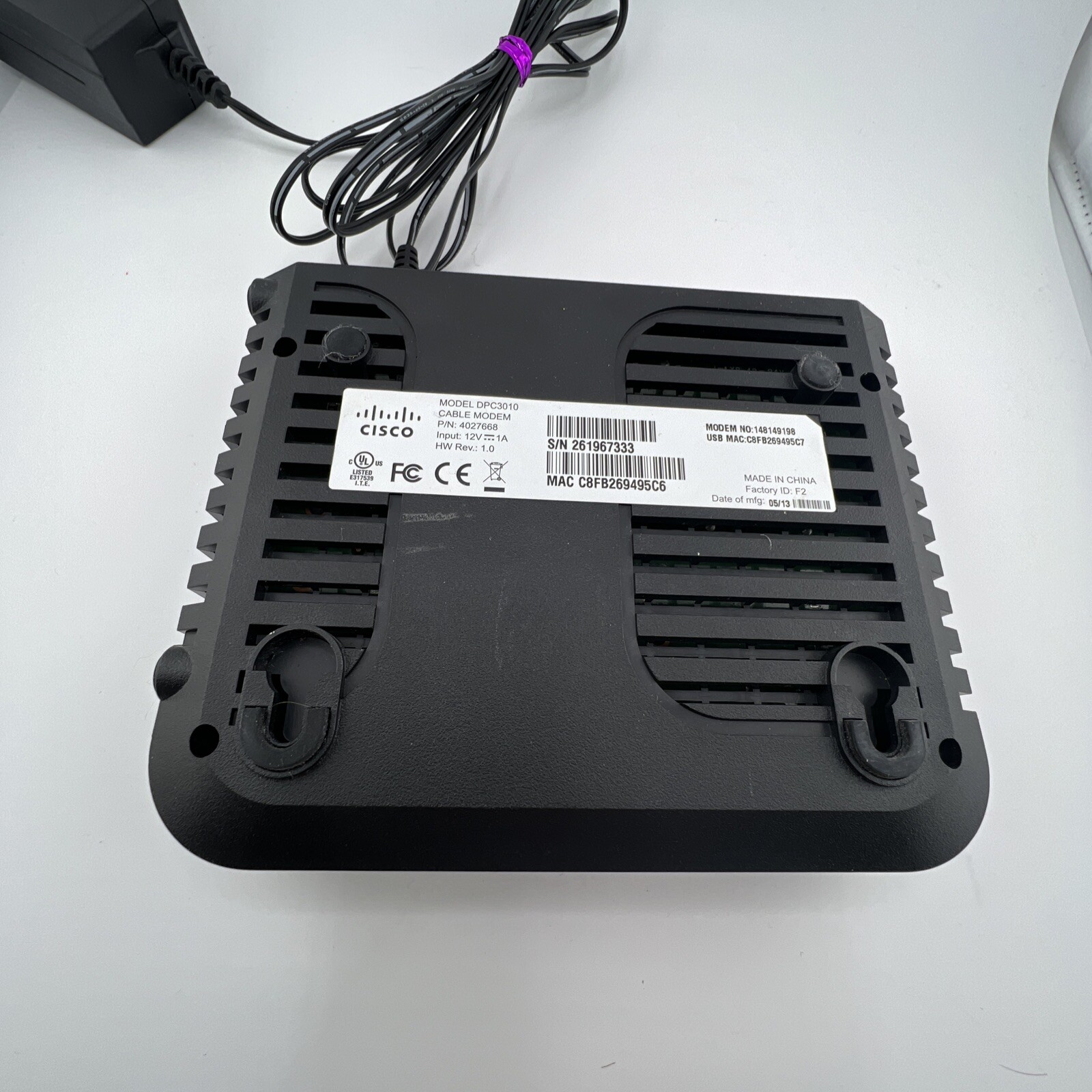 Cisco DPC3010 DOCSIS 3.0 Cable Modem