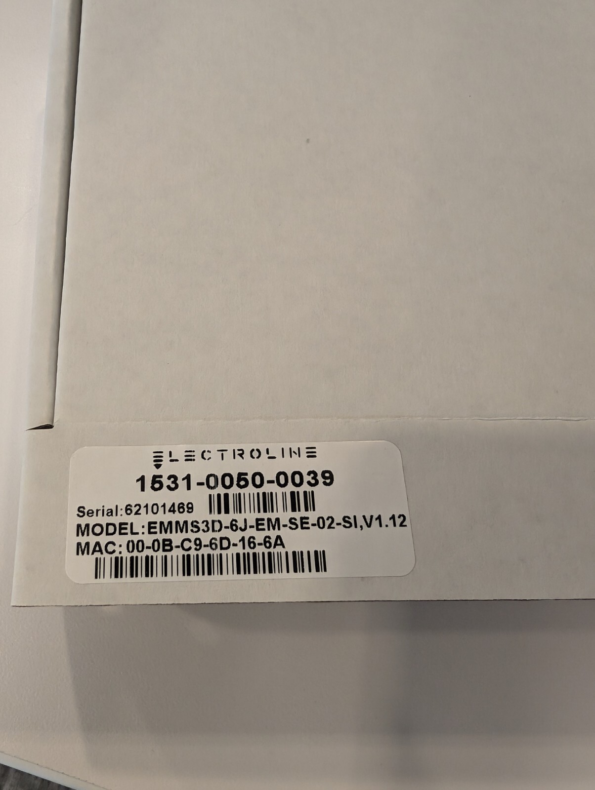 Electroline DOCSIS 3.0 Embedded Cable Modem EMMS3D-6J-EM-SE-02-SI, V1.12