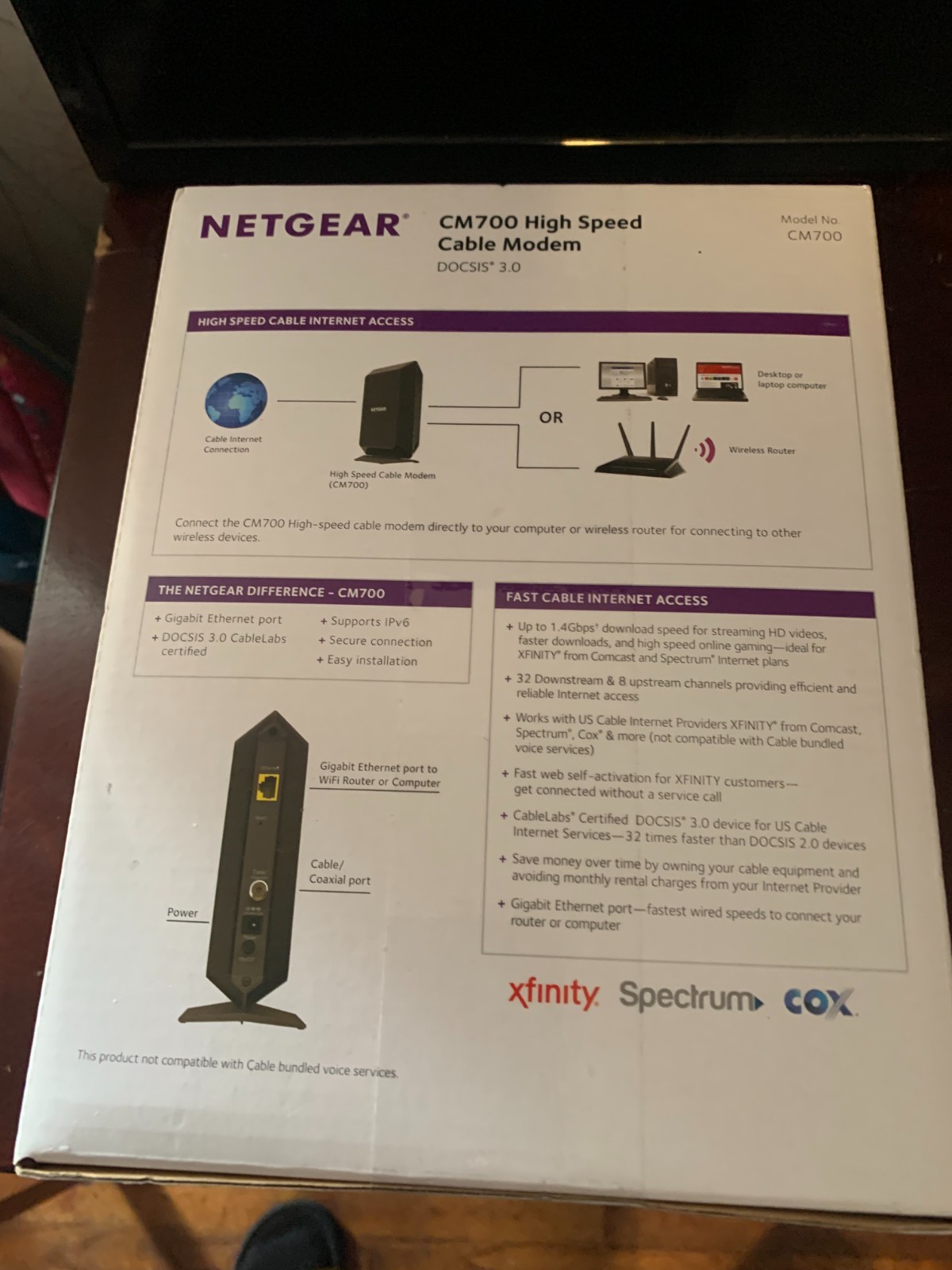 NETGEAR CM 700 High Speed Cable Modem