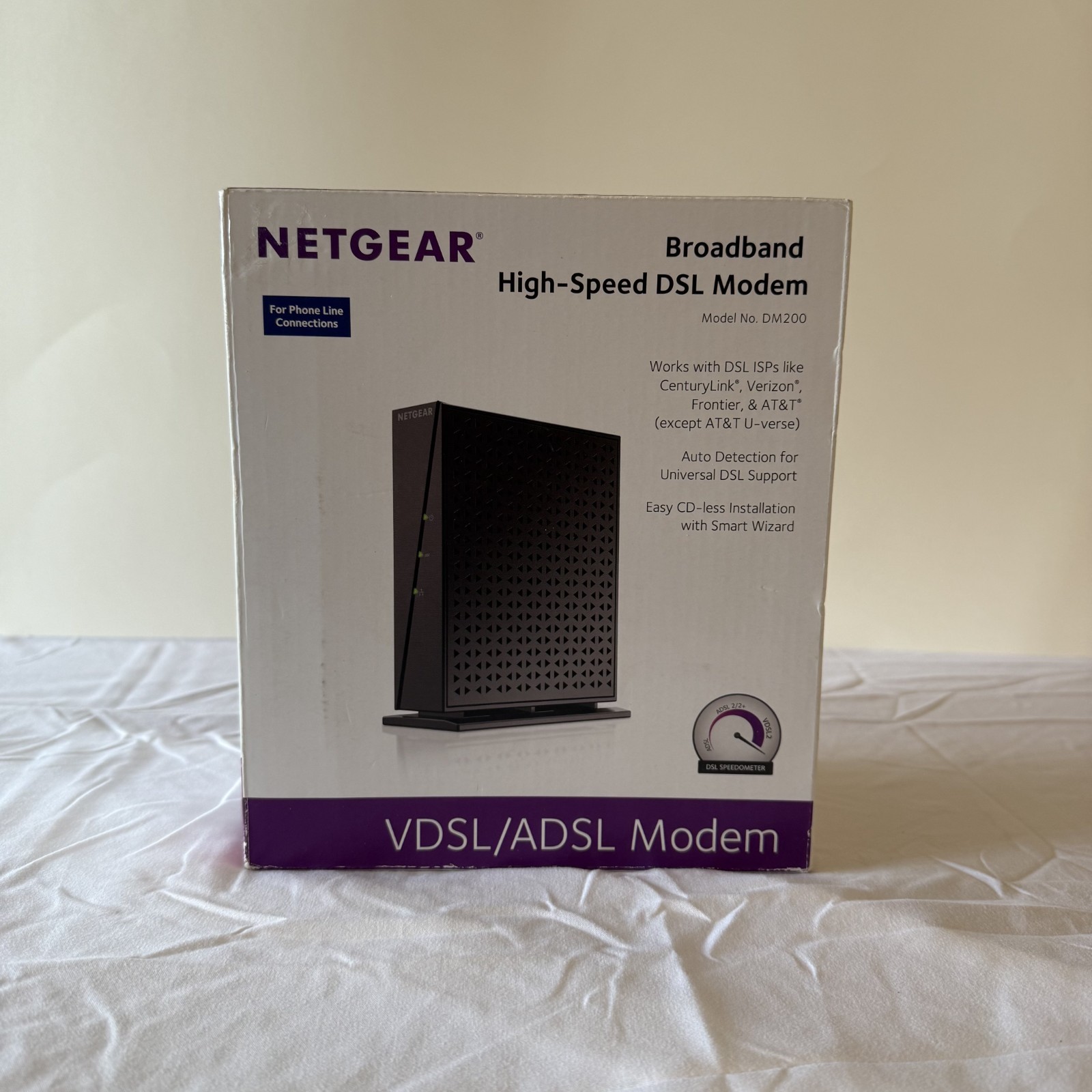 NETGEAR DM200 Broadband High-Speed DSL Modem COMPLETE IN BOX!