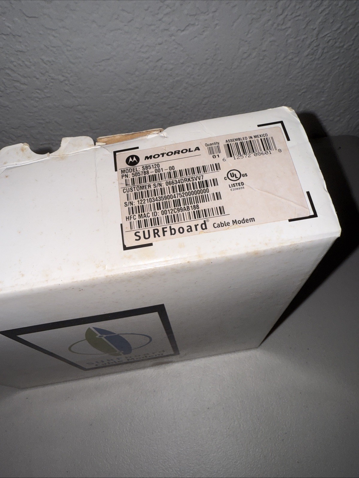 Motorola SB5120 SURFboard Cable Modem (505788-001-00)