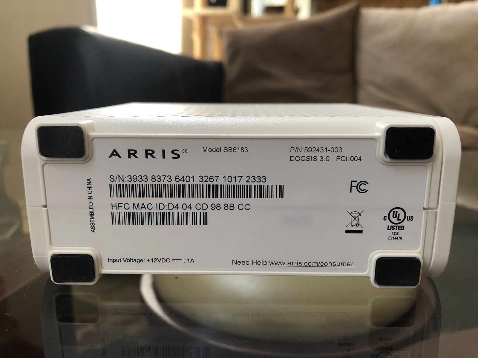ARRIS SURFboard SB6183 DOCSIS 3.0 Cable Modem , Approved for Comcast Xfinity, Co