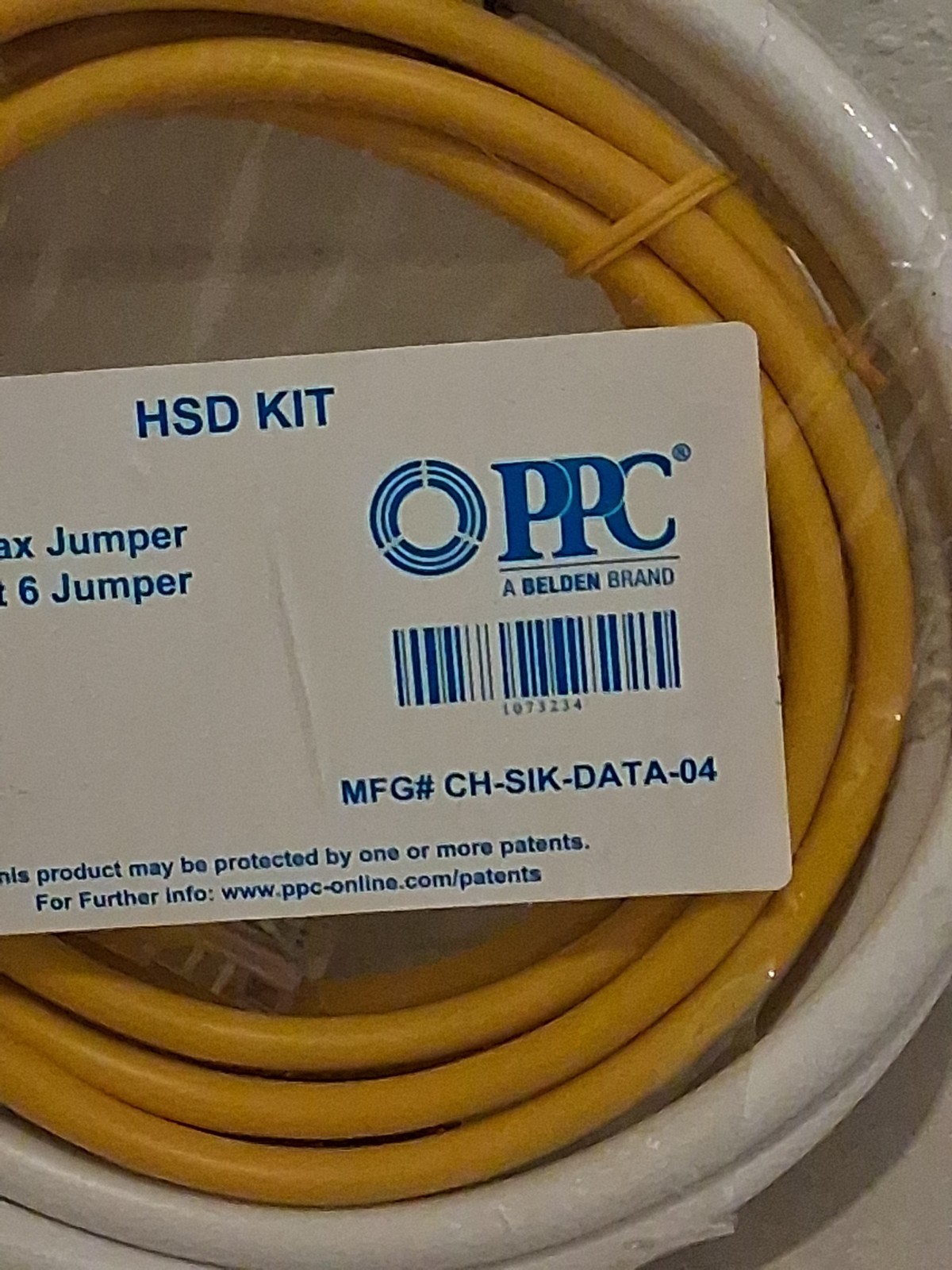 HSD Kit 7 ft. Cat 5e & 6 ft. and 12 ft. Coax Jumper Cables With 2-Way Splitter