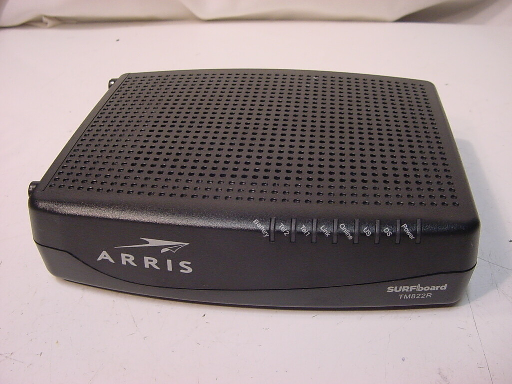 ARRIS SURFBOARD XFINITY INTERNET & VOICE MODEM TM822R – NO POWER CORD INCLUDED
