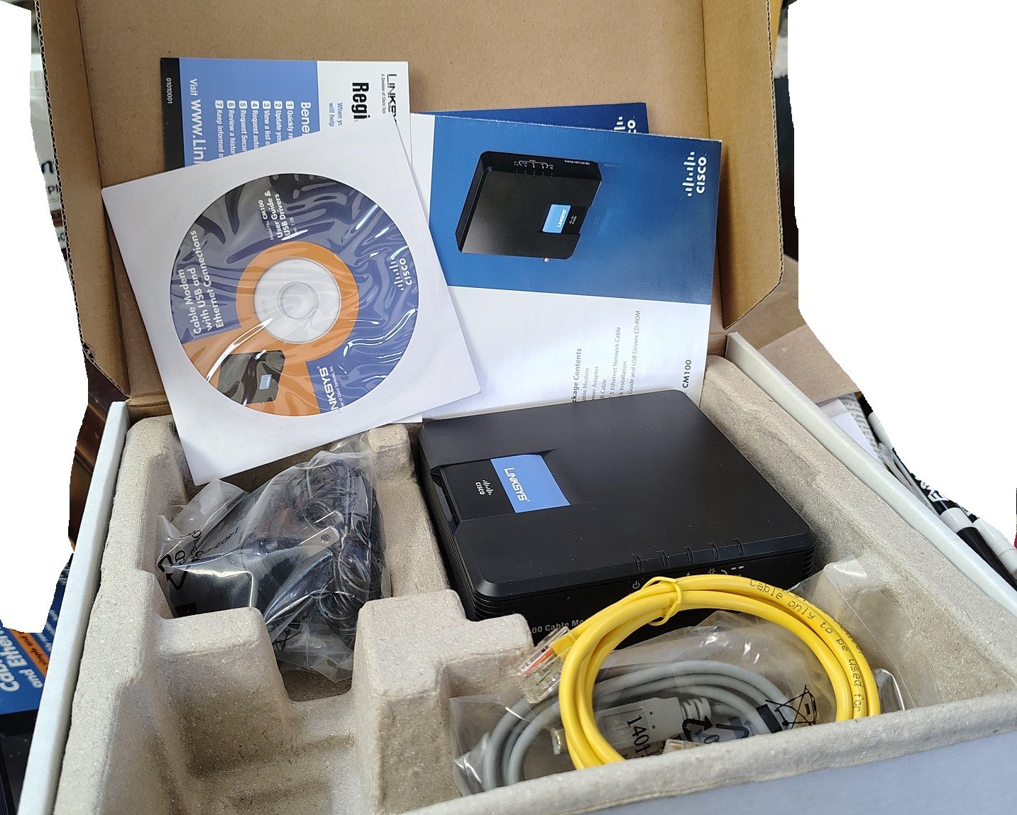 Linksys CM100 100 Mbps Cable Modem (Open Box)
