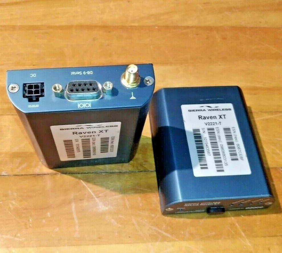 LOT 2X RAVEN XT V2221-T SIERRA WIRELESS AIRLINK CELLULAR MODEM INTERNET ETHERNET