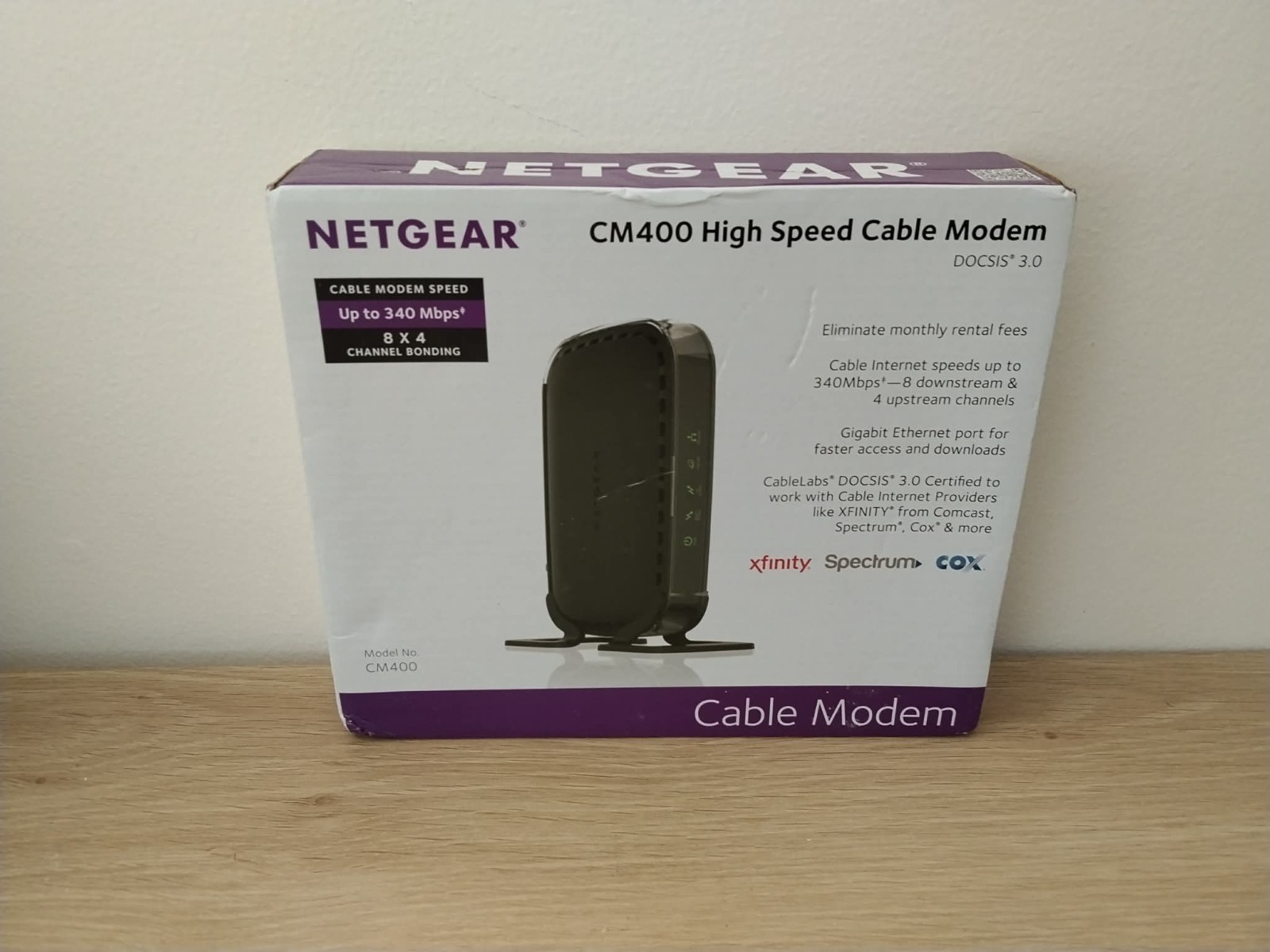 Netgear DOCSIS 30 (CM400-100NAS) 340 Mbps