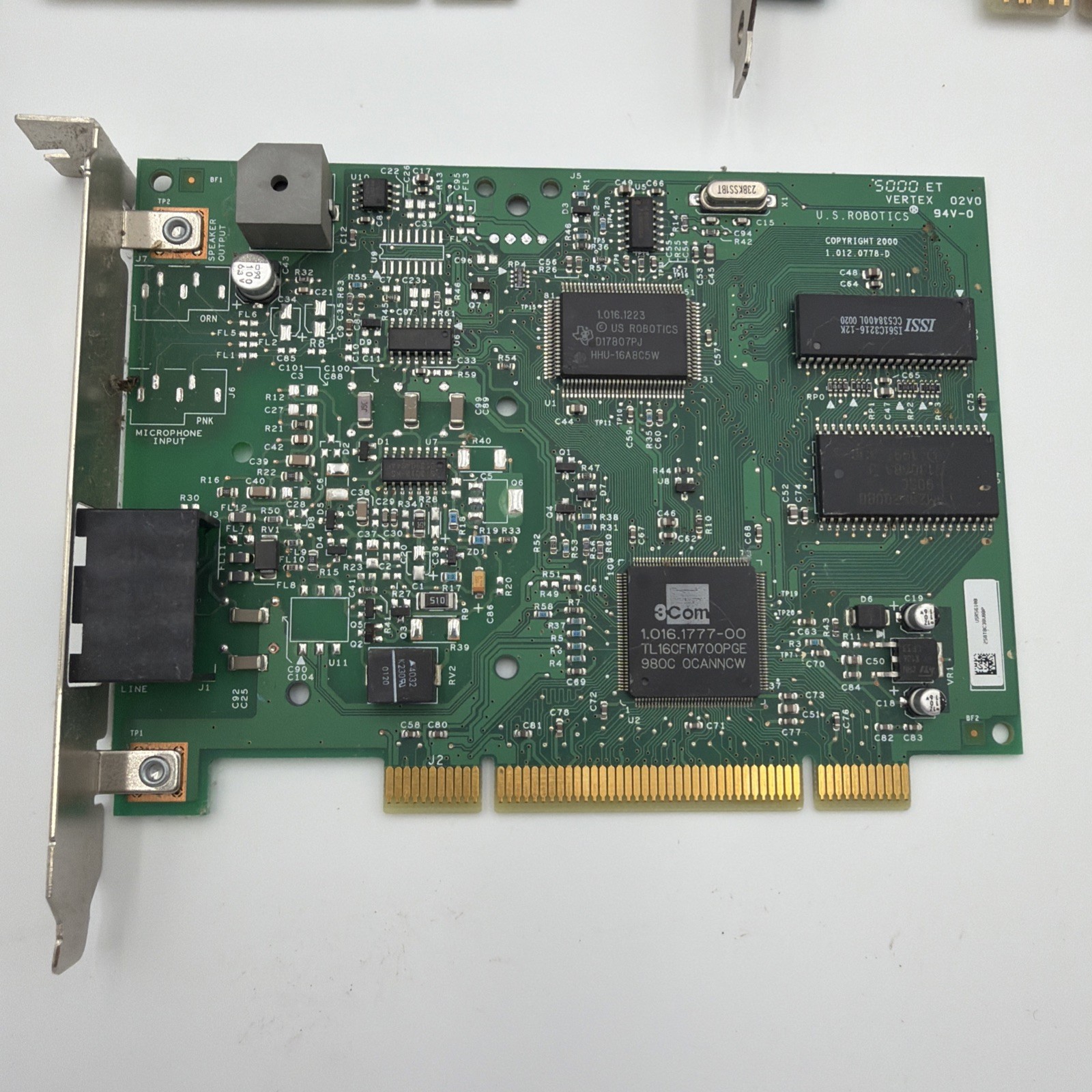 Lot of 3 PCI 56K Dial Up Modems US Robotics 3Com Lucent Win98 Era