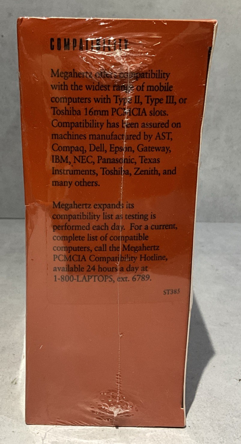 Megahertz PCMCIA Modem XJACK Connector 28.8 V.34 28.8kbps Vintage 1994 SEALED