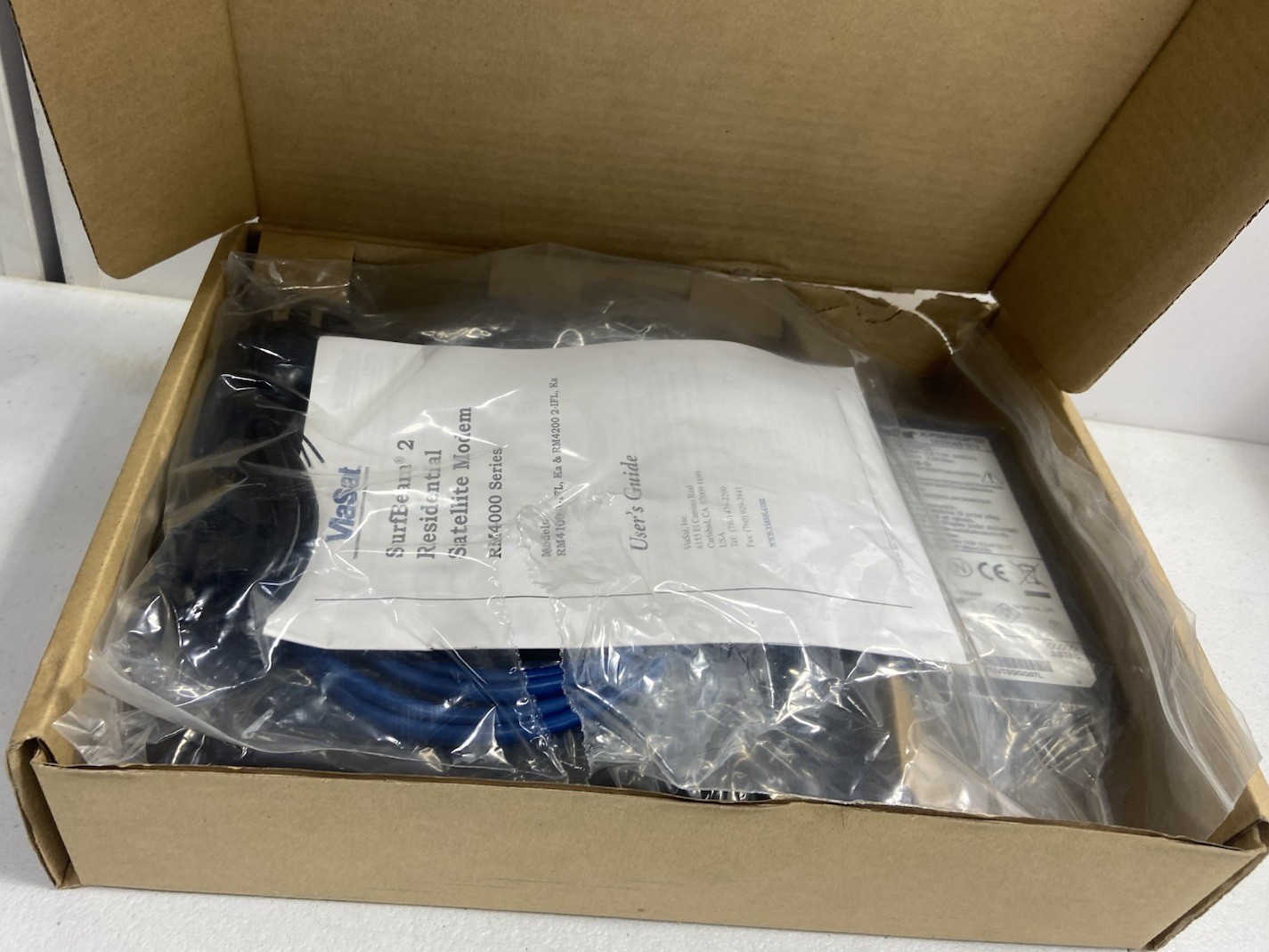 ViaSat RM4100 SurfBeam 2 Satellite Modem, Radio, Power Supply