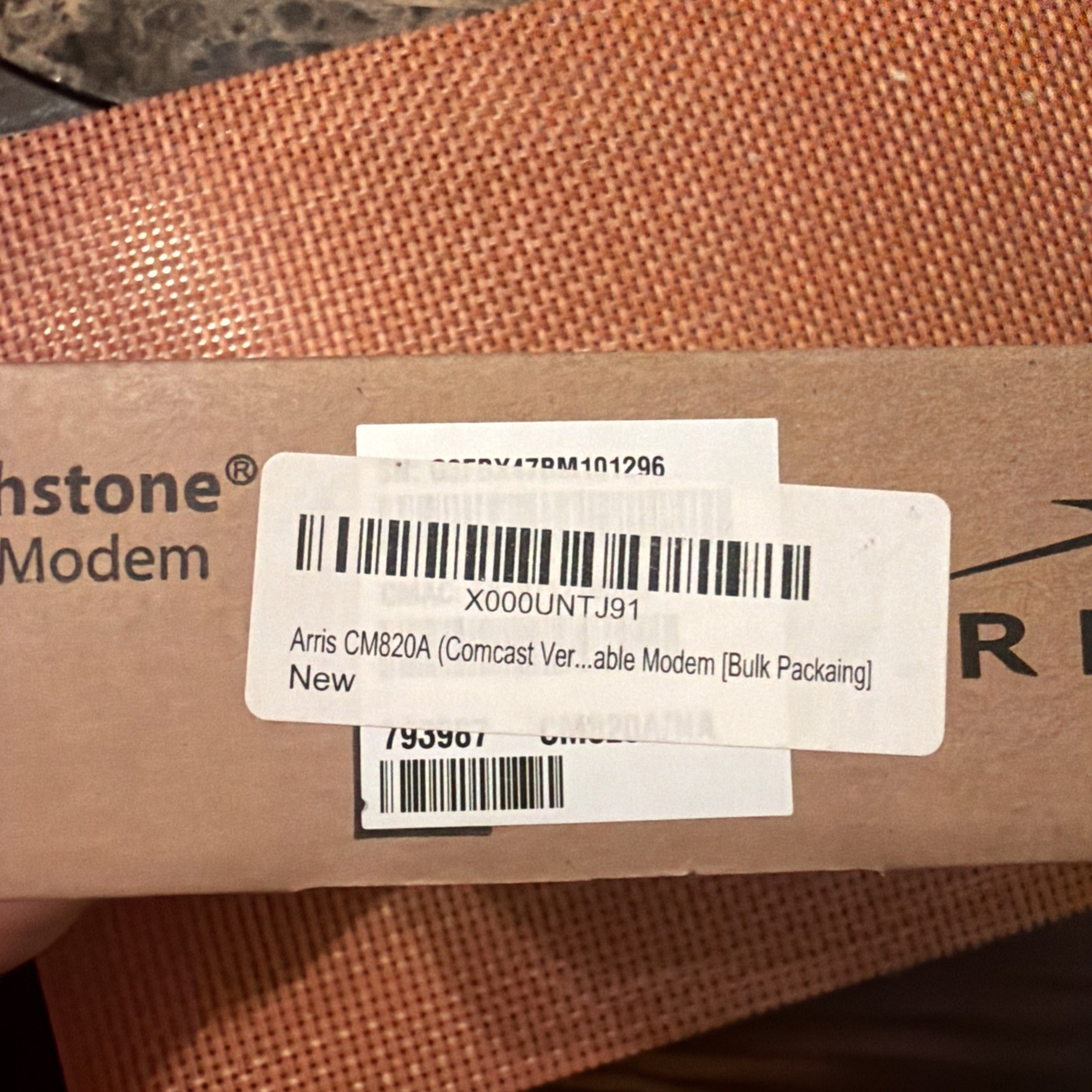 ARRIS Touchstone CM820A DOCSIS 3.0 Cable Modem Black – New in Box