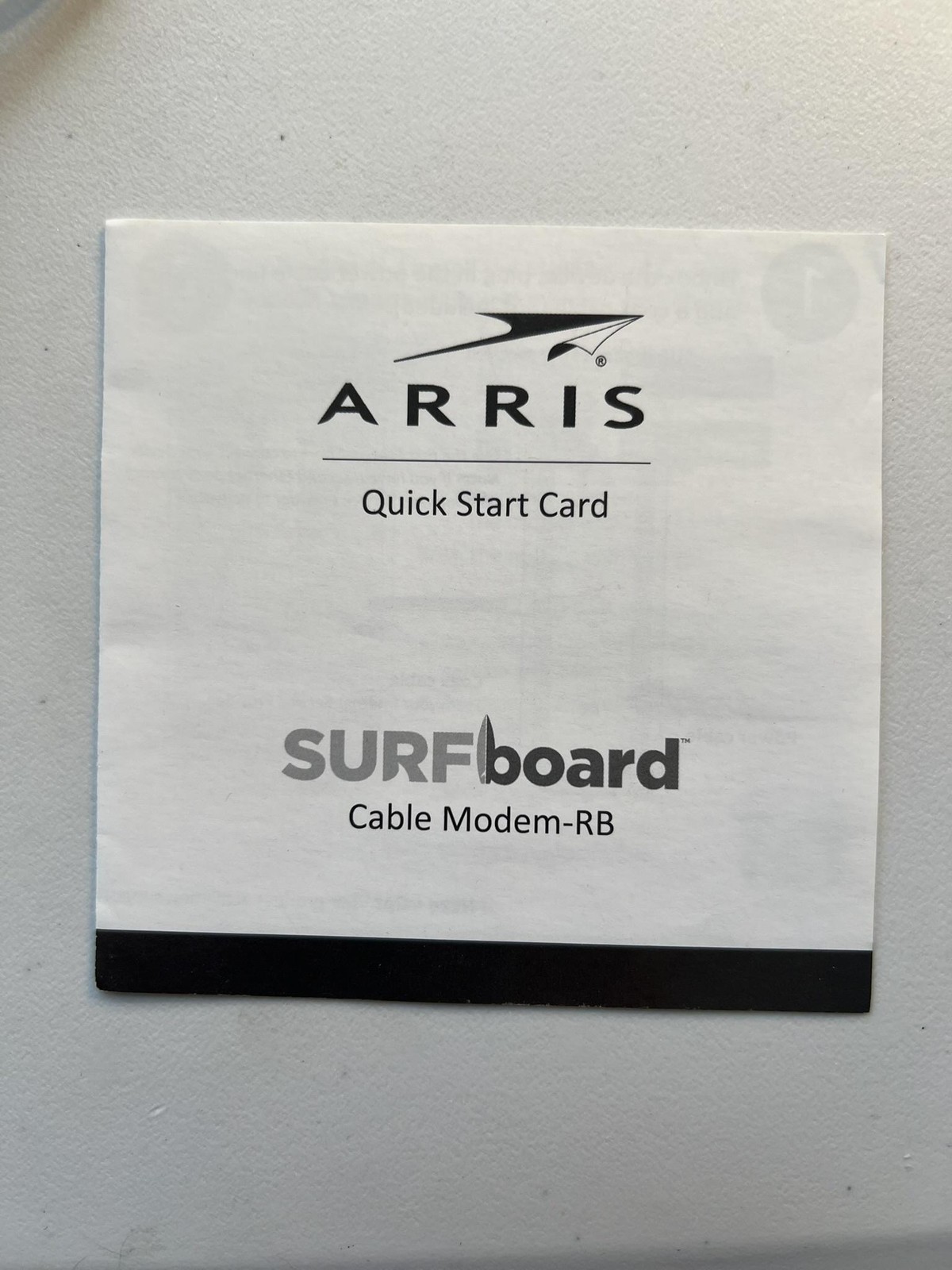 Arris SURFboard SB8200 DOCSIS 3.1 Cable Modem 2-Port Gigabit White Used