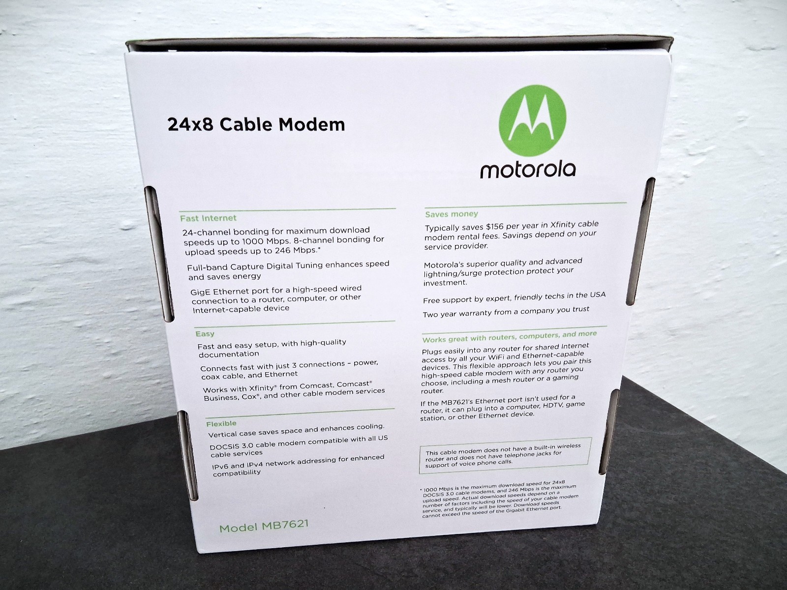 Motorola MB 7621 Cable Modem 24×8 DOCSIS 3.0