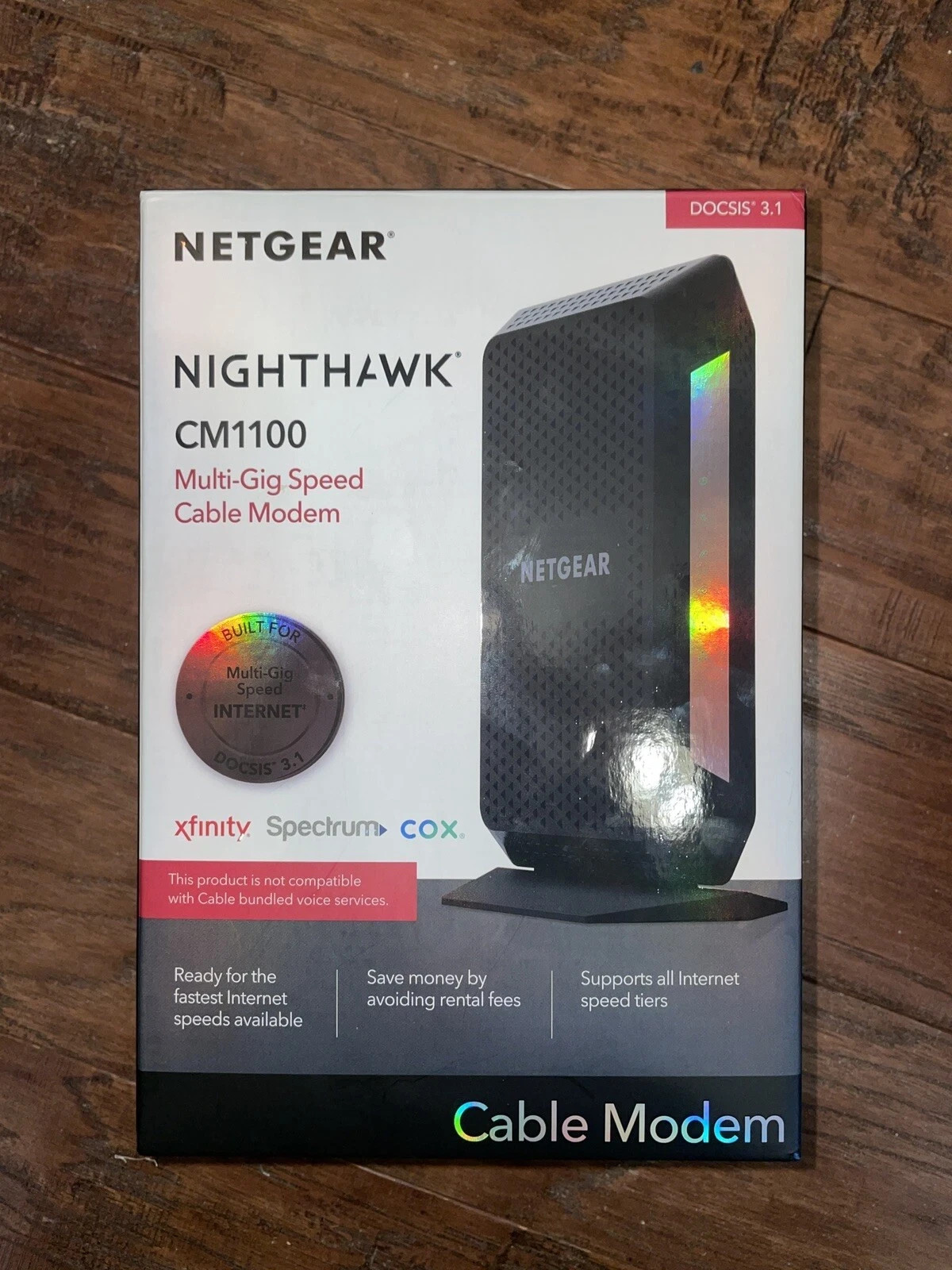 **NEW STILL SEALED IN PLASTIC – NETGEAR Nighthawk CM1100 Cable Modem**
