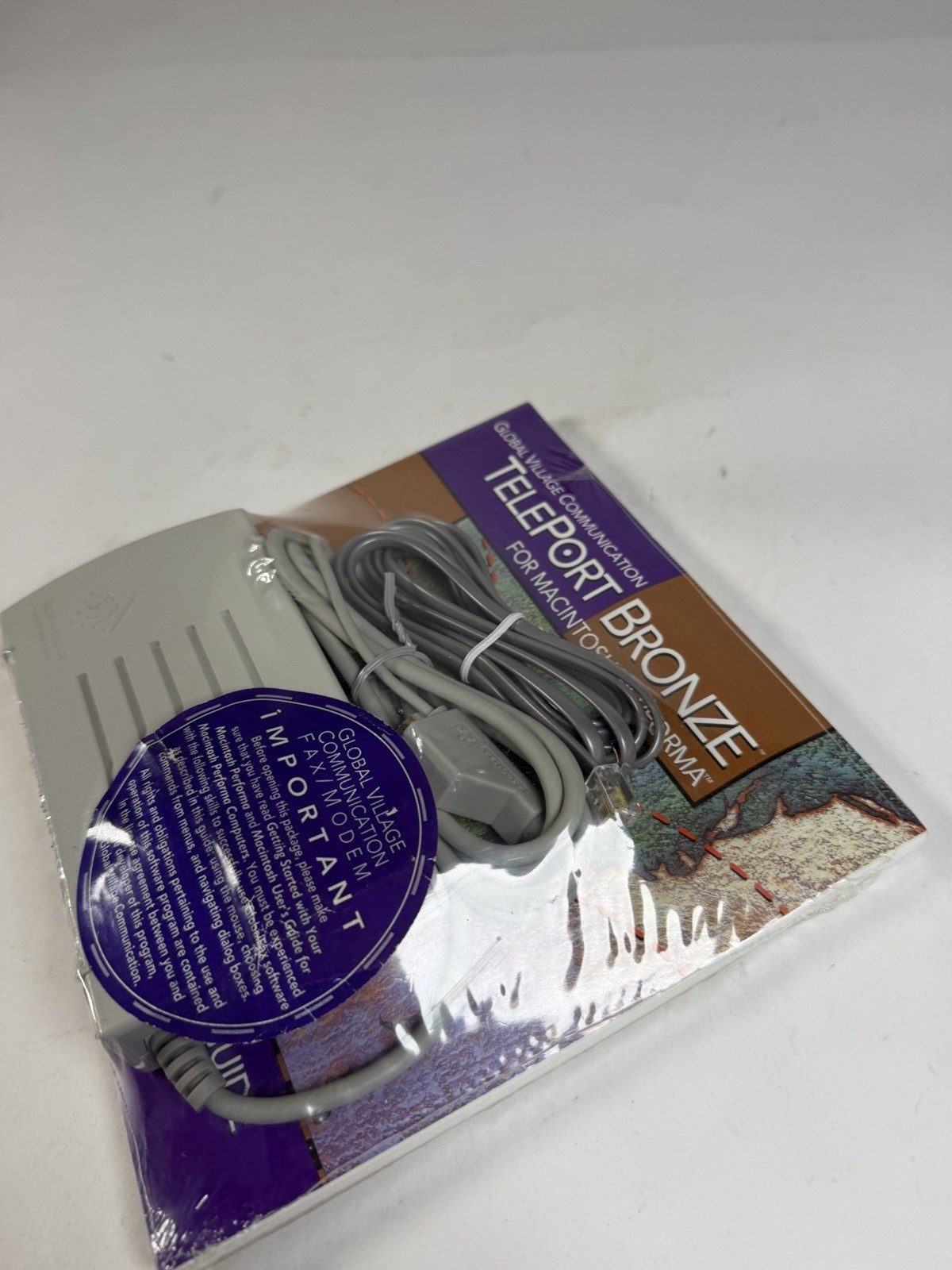 Global Village Communication TelePort Bronze for Macintosh Performa New Sealed
