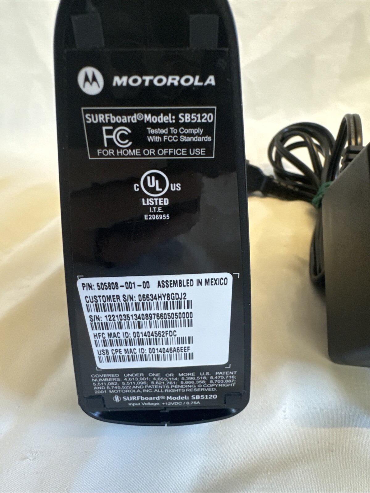 Motorola SURFboard SB5120 (505808-001-00)
