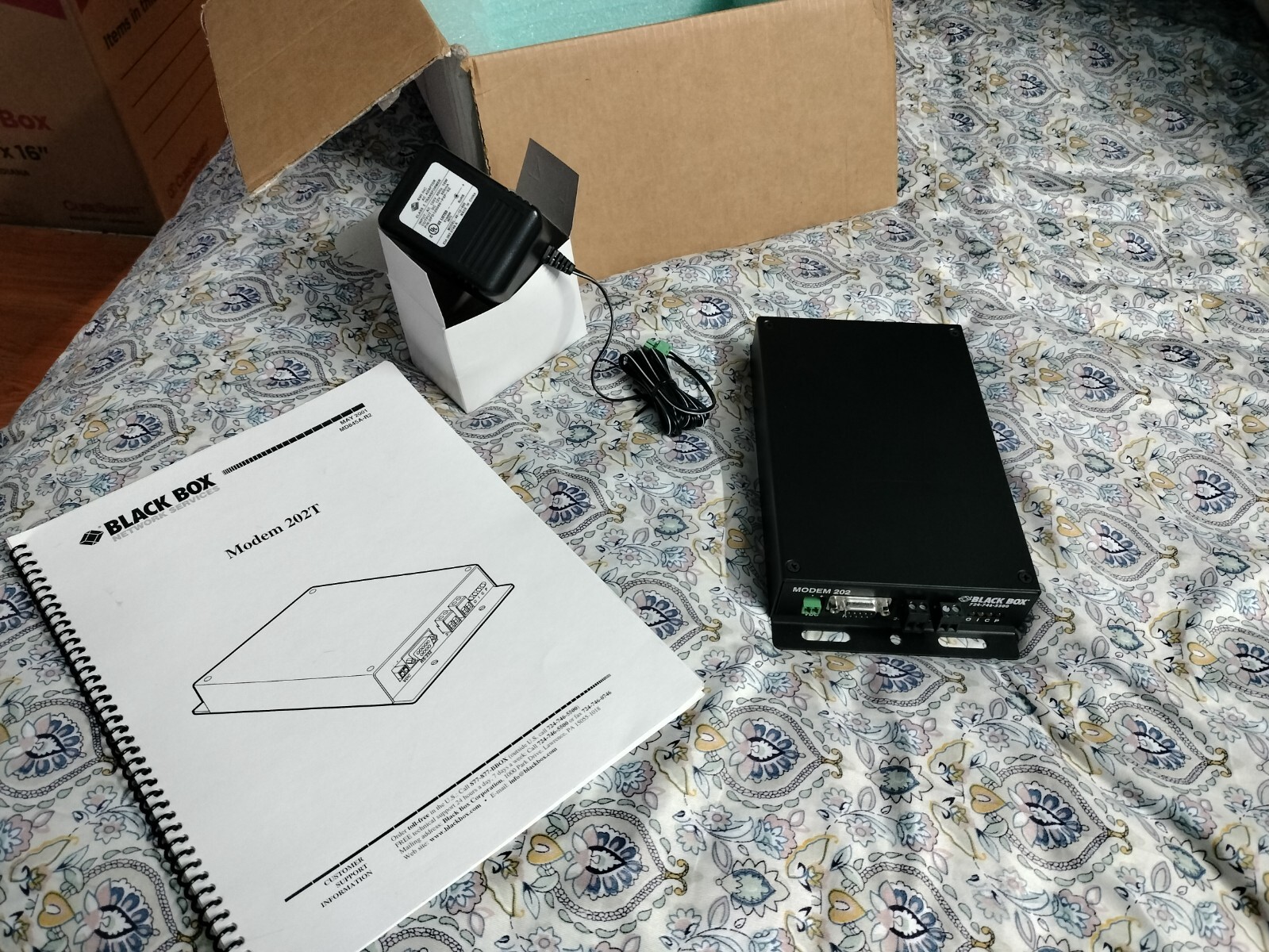Black Box MD845A-R2: Analog Async Bell 202 Modem 202T Leased-Line AC Power: RARE