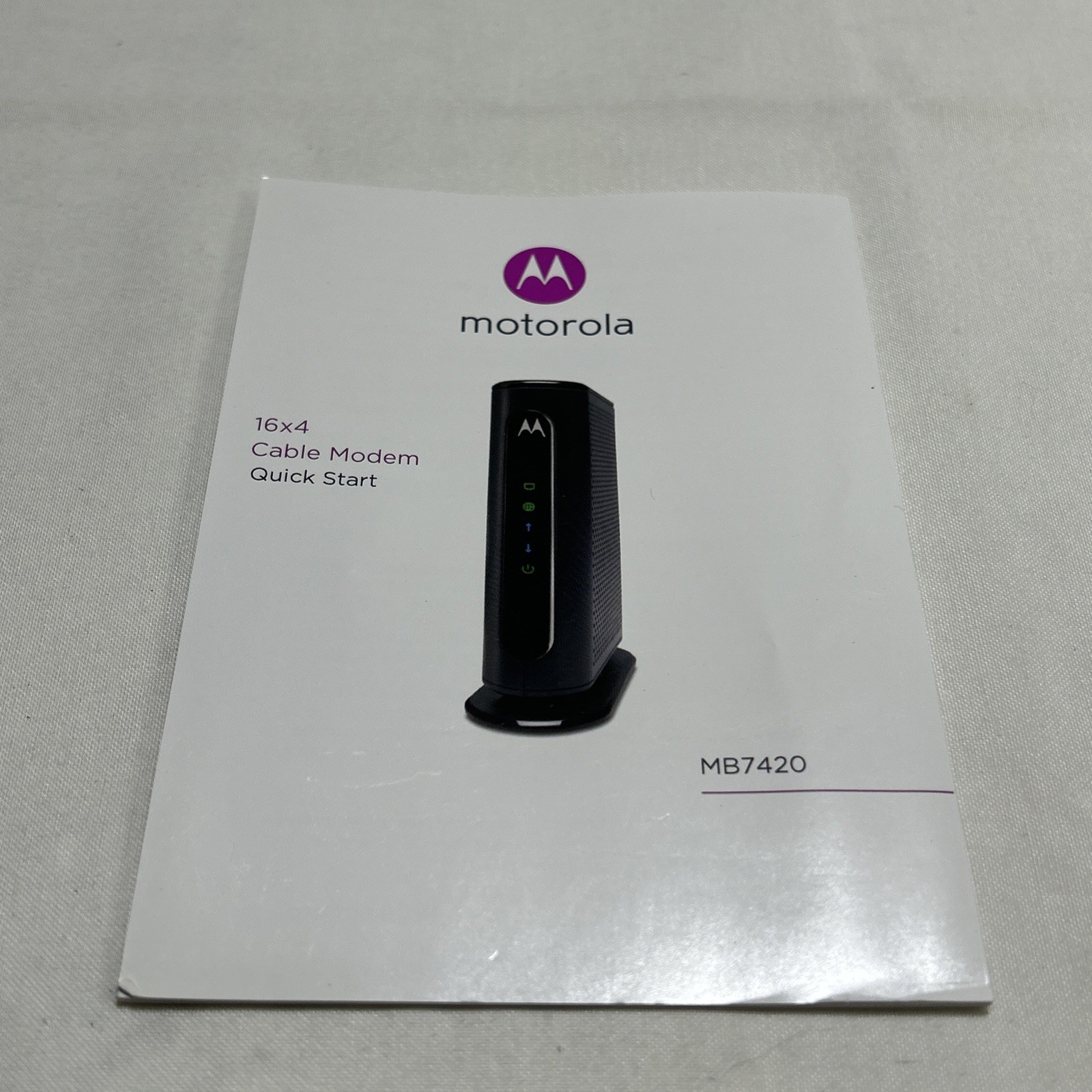 The Motorola MB7420 DOCSIS 3.0 cable modem
