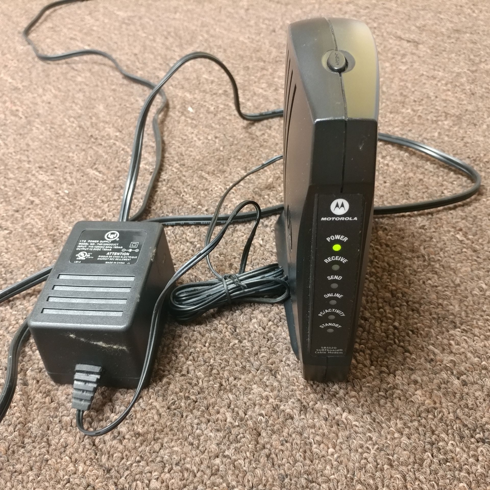 Motorola Surfboard SB5120 Cable Modem with Power Adapter